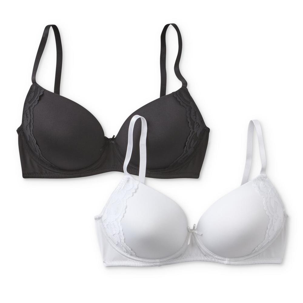 Simply Styled Women's 2-Pack Wire-Free Bras