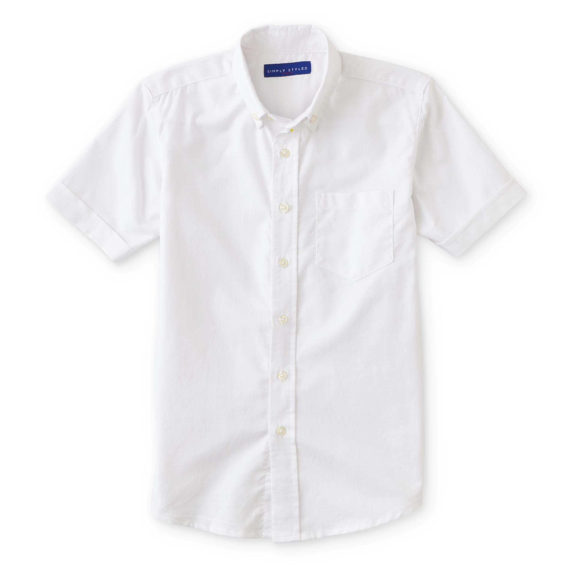 Simply Styled Boys' Short-Sleeve Woven Shirt