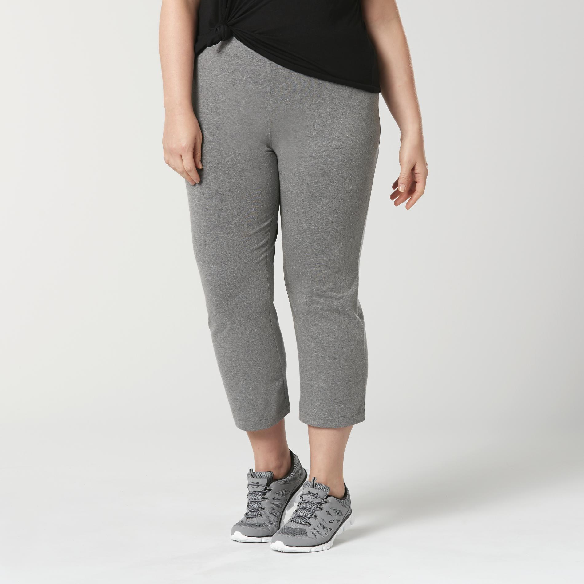 Everlast Sport Women's Plus Athletic Capri Leggings, Size: 2XL, Grey Grey Everlast Sport Women's Plus Athletic Capri Leggings, Size: 2XL, Grey Grey