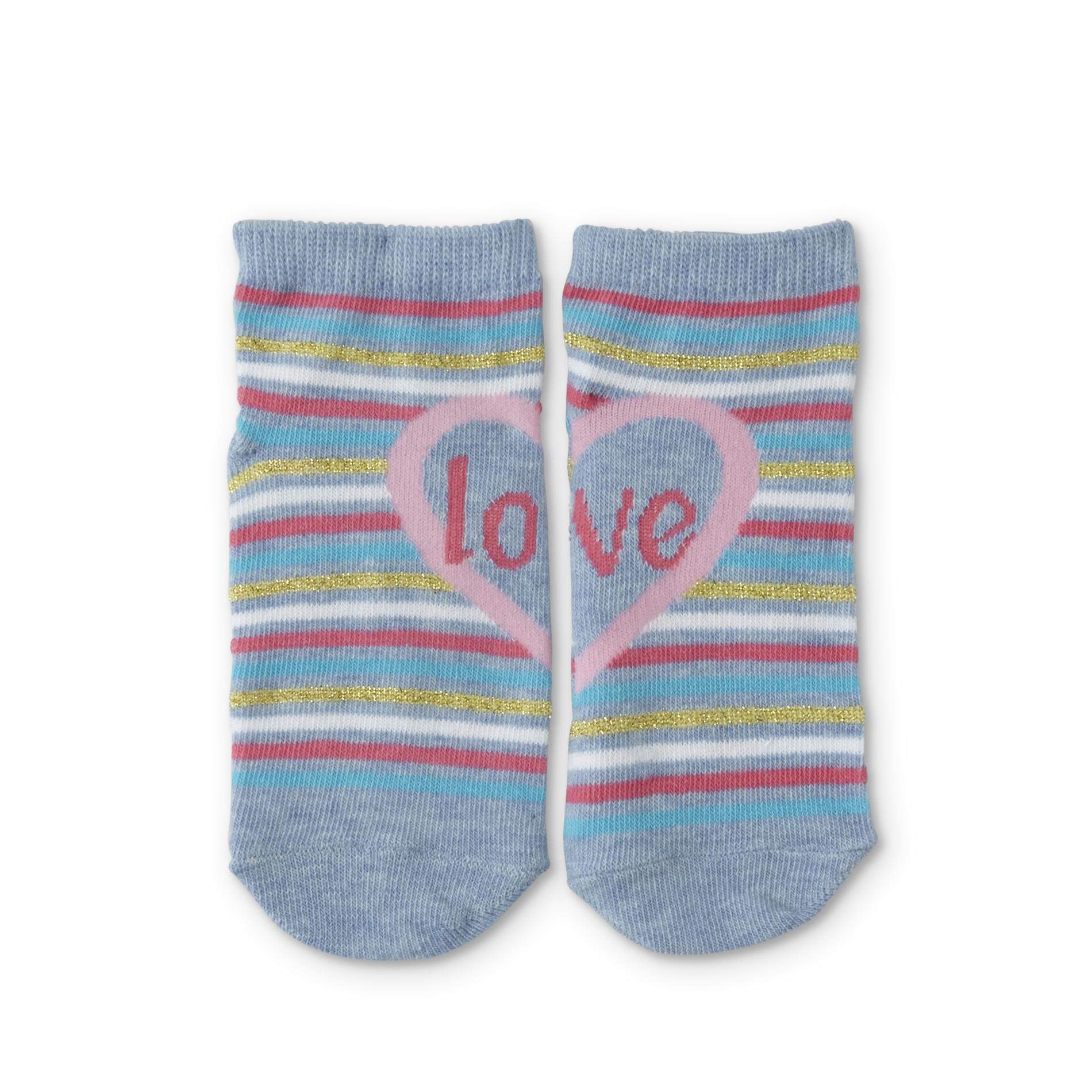 Joe Boxer Toddler Girls' Ankle Socks - Love