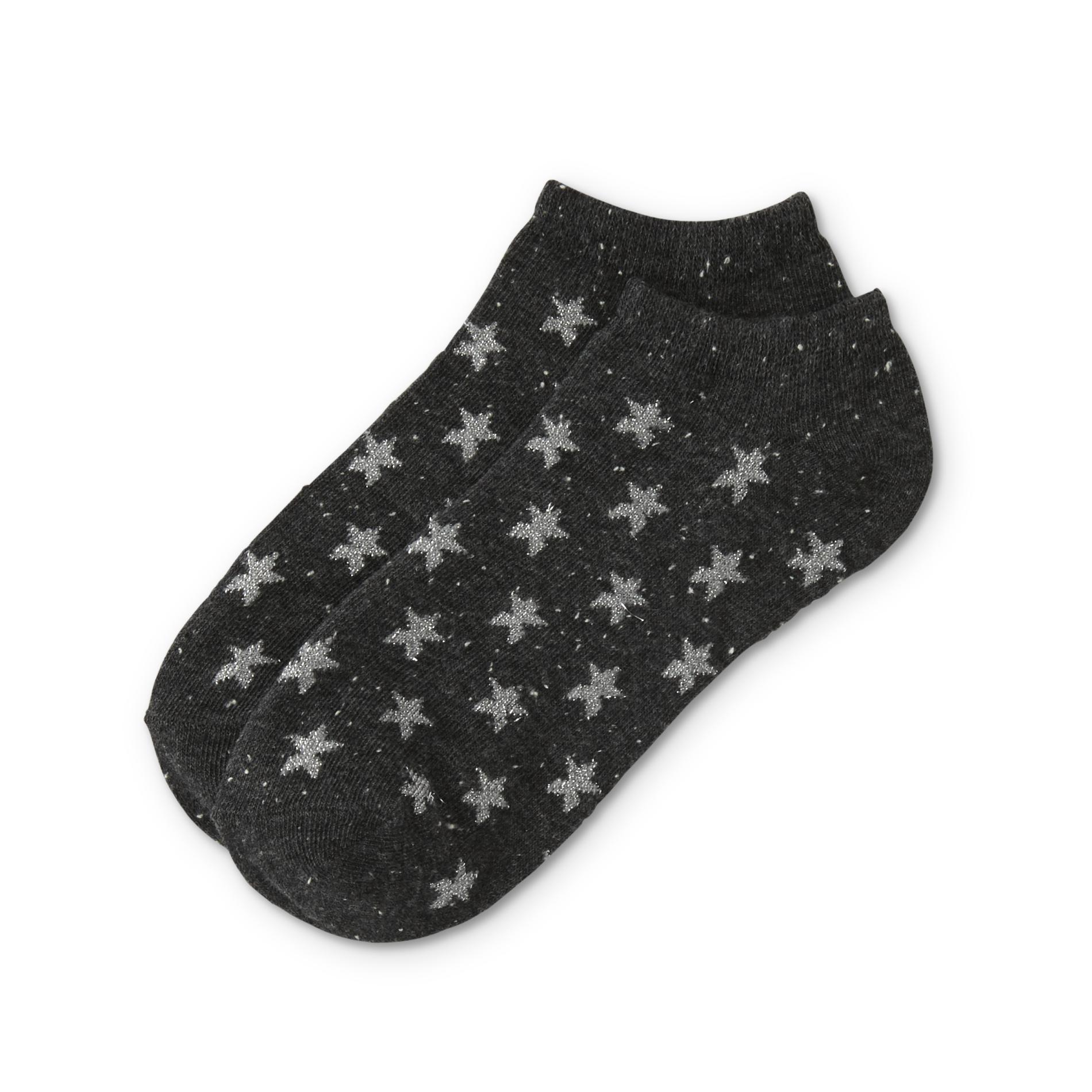 Girls' Ankle Socks - Stars, Size: 6-8.5, Black Girls' Ankle Socks - Stars, Size: 6-8.5, Black