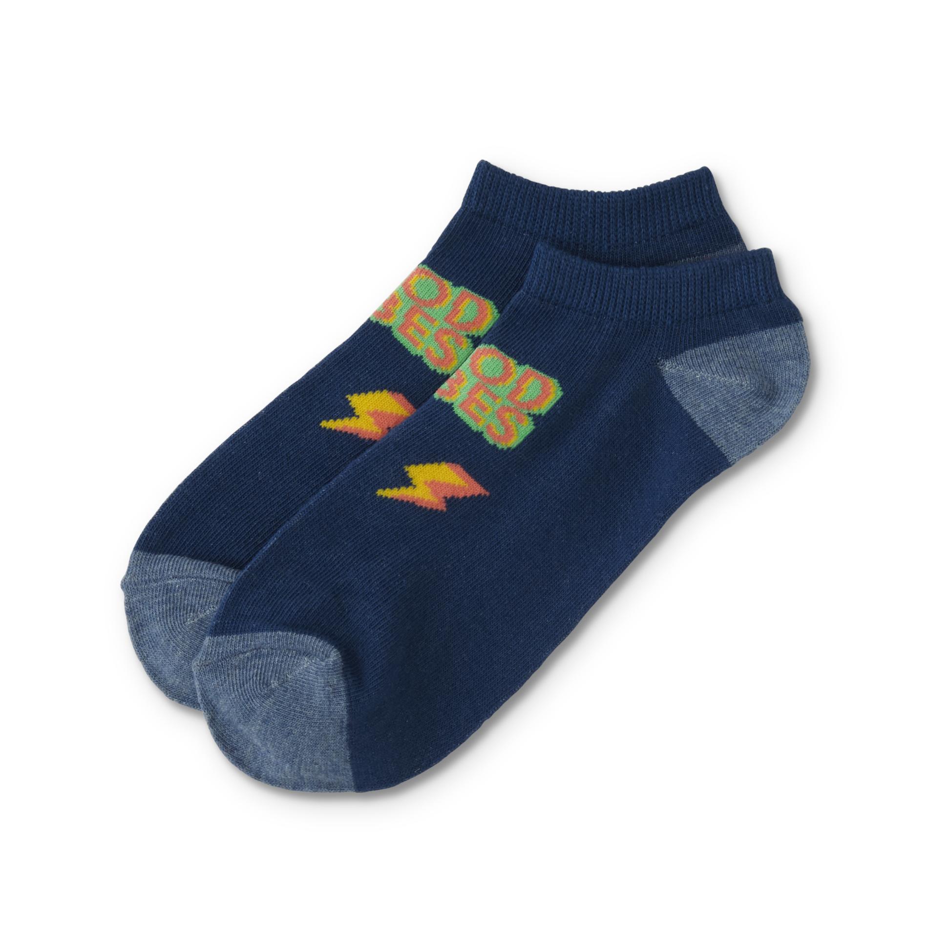 Girls' Ankle Socks - Good Vibes, Size: 6-8.5, Blue Girls' Ankle Socks - Good Vibes, Size: 6-8.5, Blue