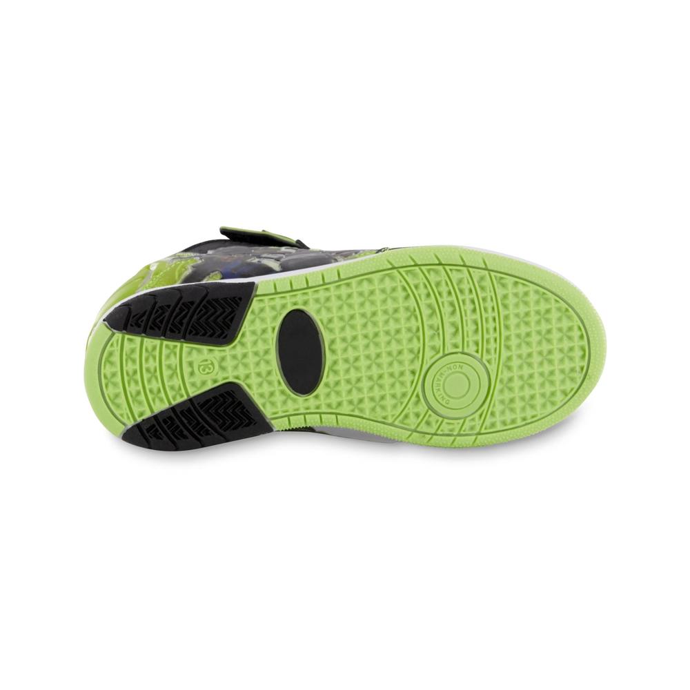 Nickelodeon Boy's Teenage Mutant Ninja Turtles Green Light-Up Athletic Shoe