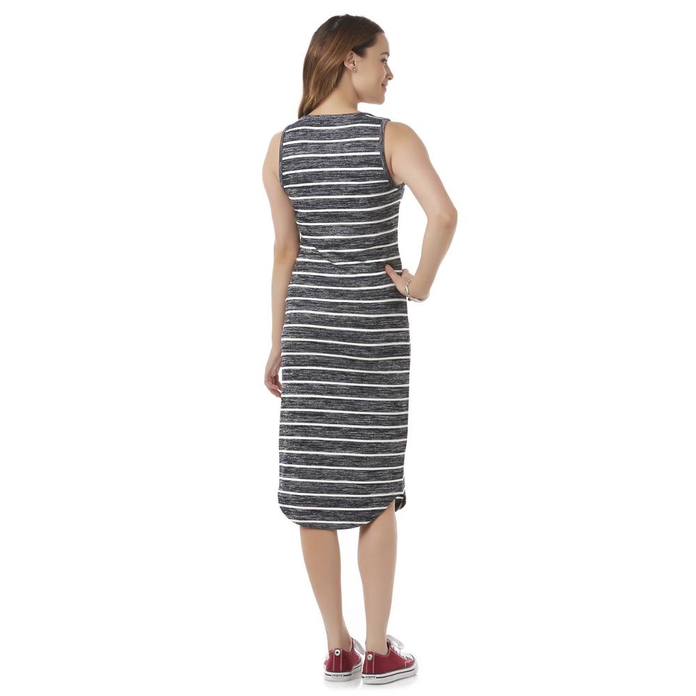 Simply Styled Women's Midi Tank Dress - Striped
