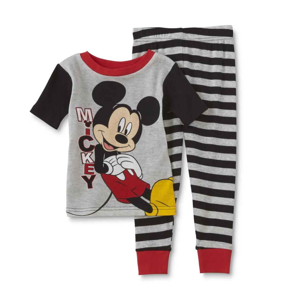 Disney Mickey Mouse Toddler Boy's 2-Pairs Short-Sleeve Pajamas