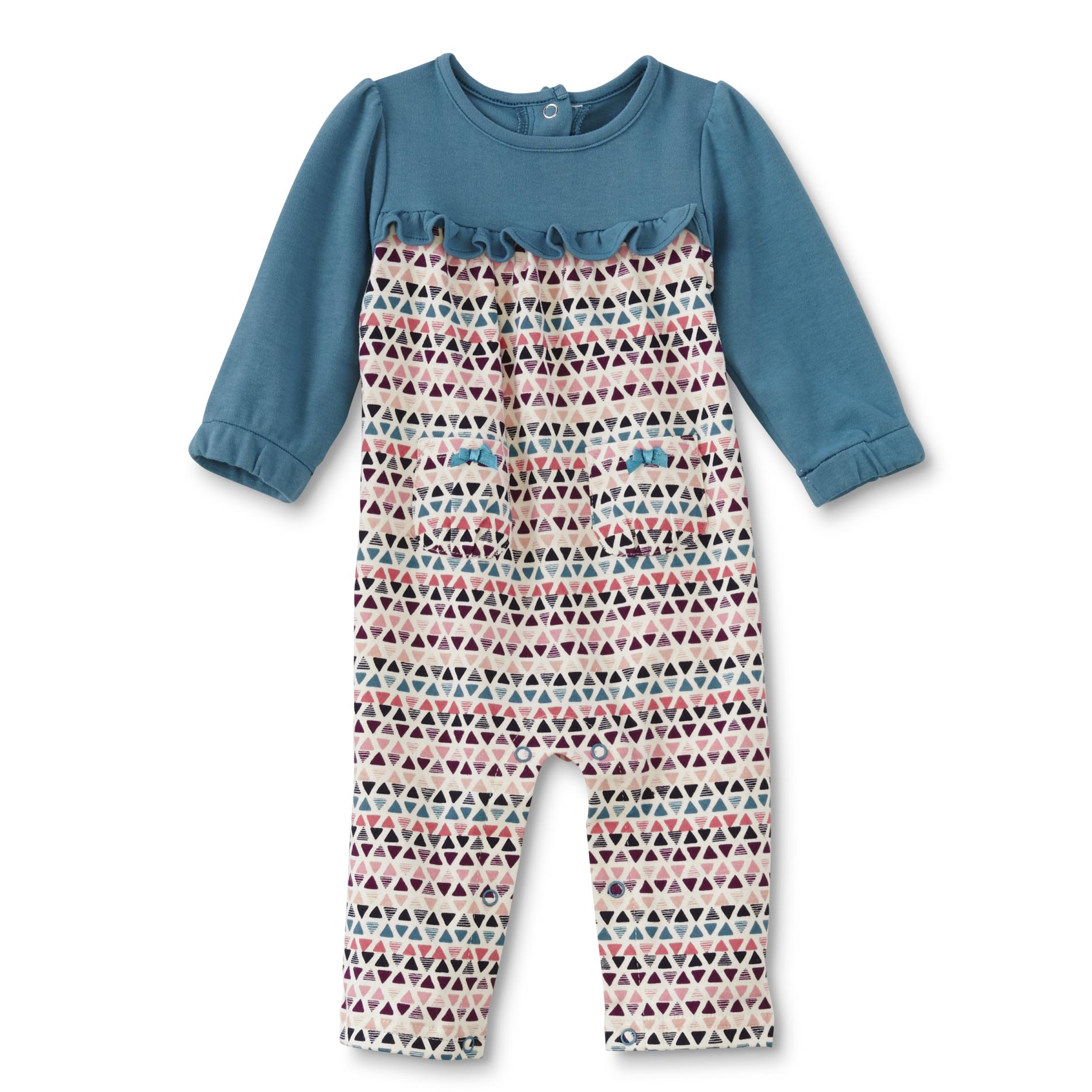 Little Wonders Newborn & Infant Girl's Jumpsuit - Geometric Print