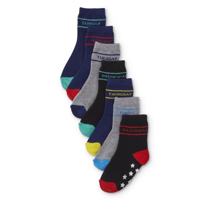 Toddler Boys' 7Pairs Crew Socks Days of the Week