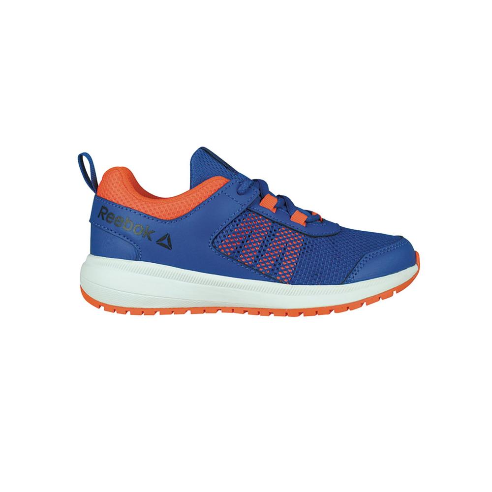 Reebok Boys' Run Supreme Running Shoe - Blue/Orange/White