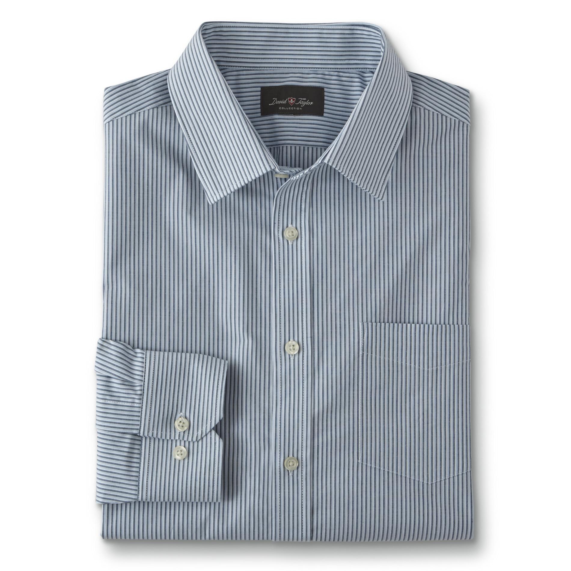 David Taylor Collection Men's Classic Fit Dress Shirt - Striped