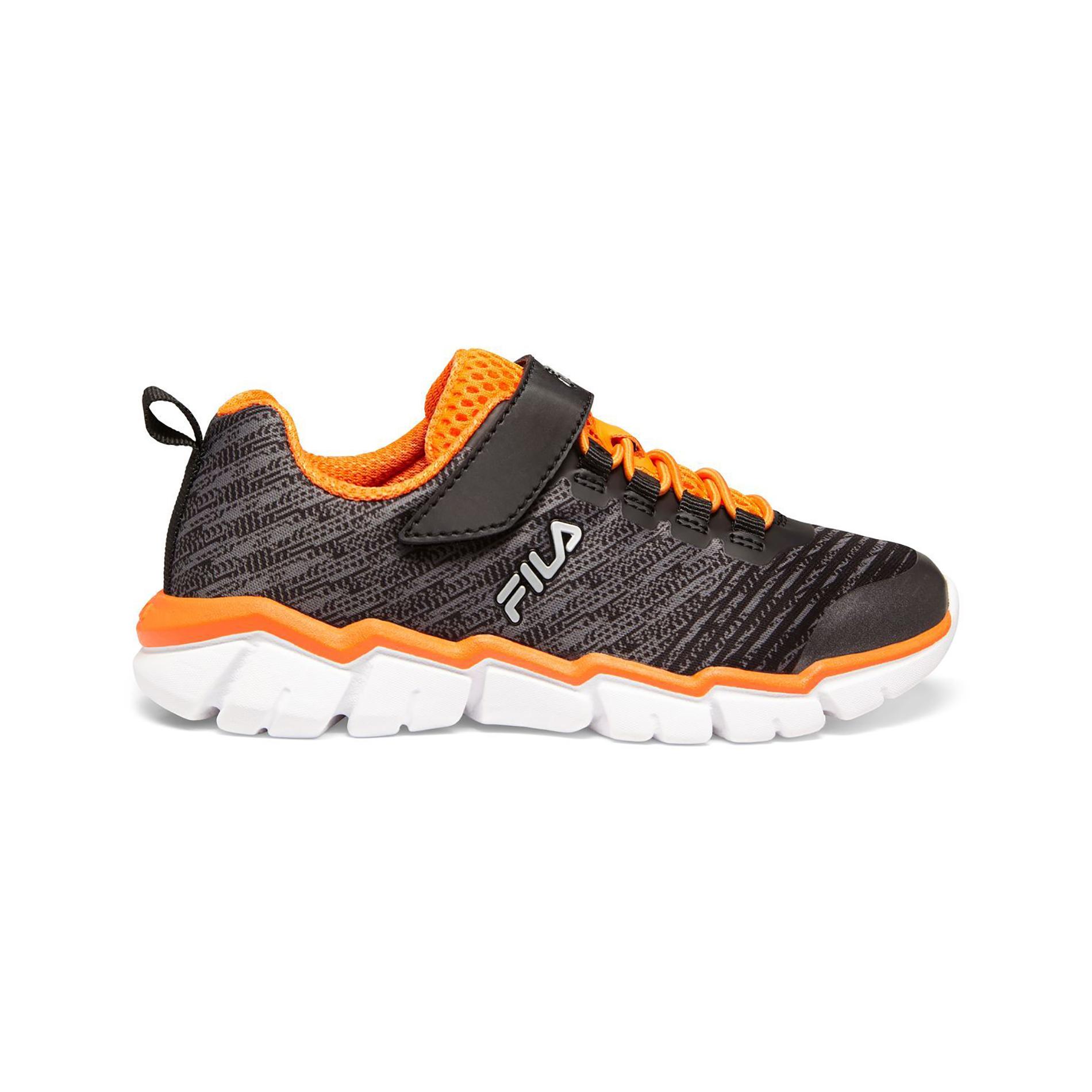 Fila Boys' Overfuel 2 Running Shoe - Orange/Black