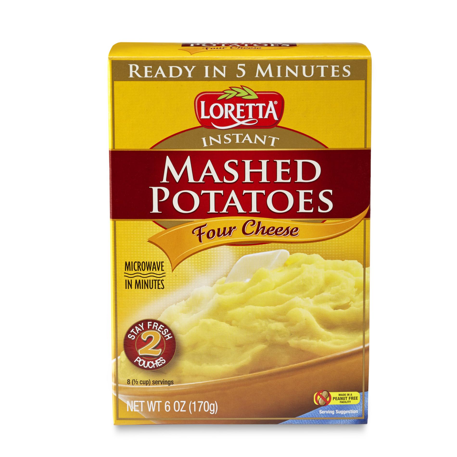 Loretta Instant Mashed Potatoes Four Cheese