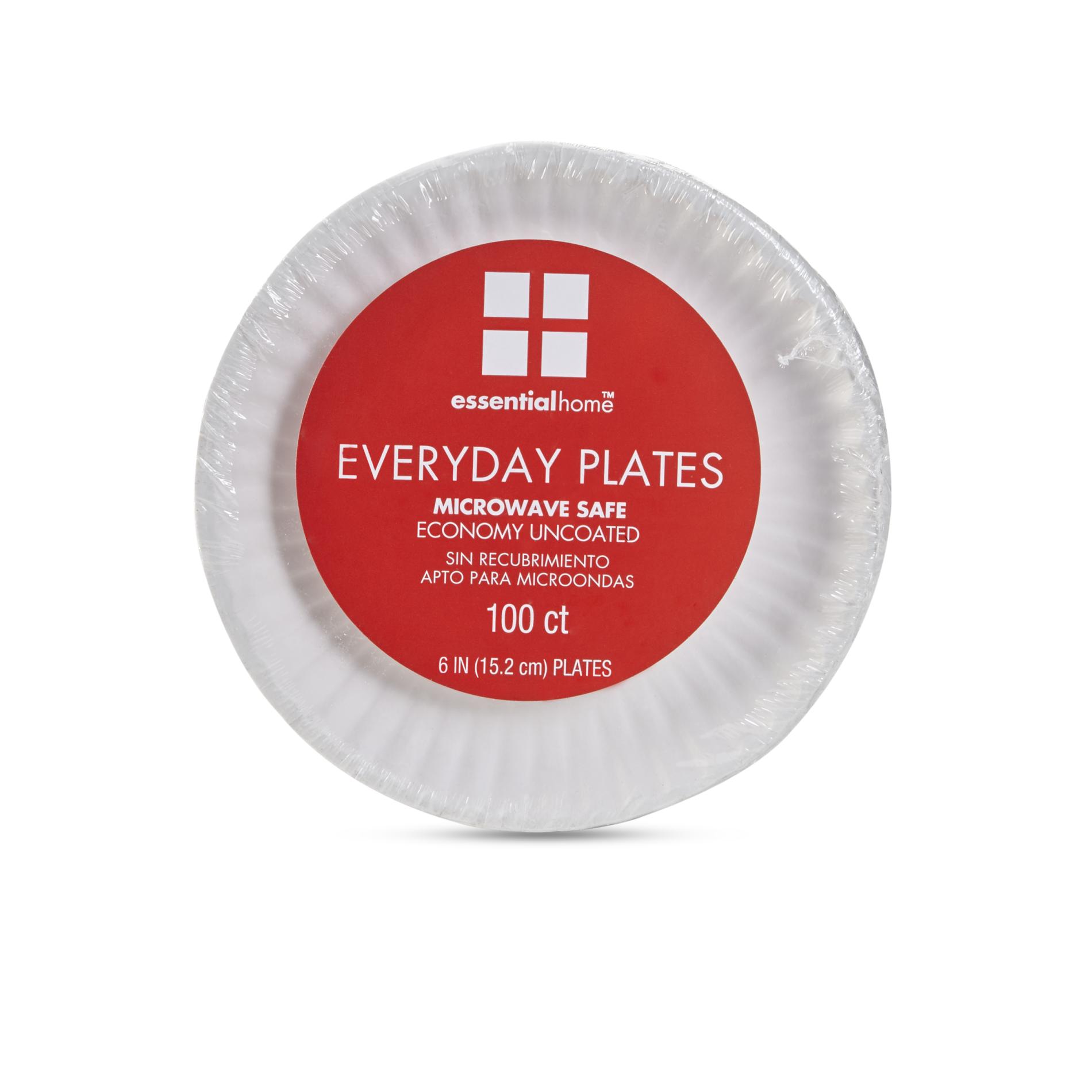 Essential Home Everyday Paper Plates 100 Count Shop Your Way Online Shopping & Earn Points