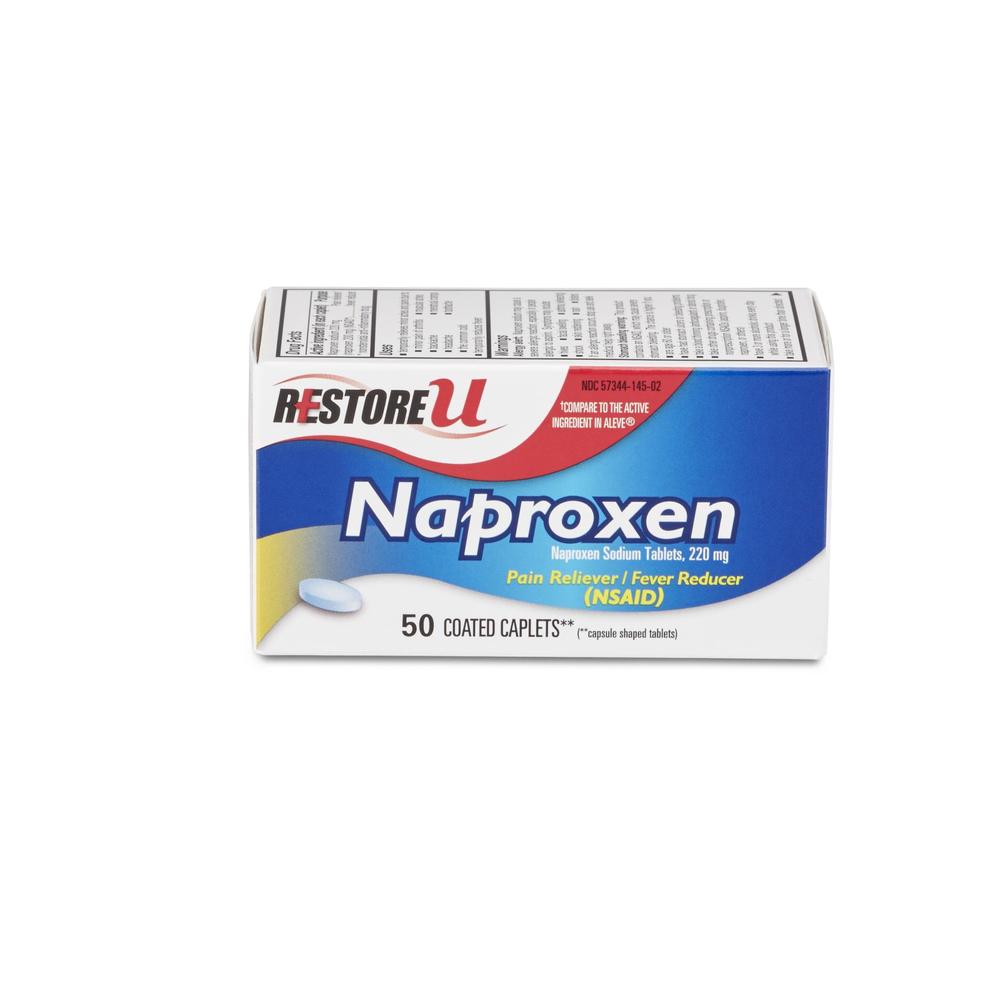 RestoreU Naproxen - 50 Coated Caplets