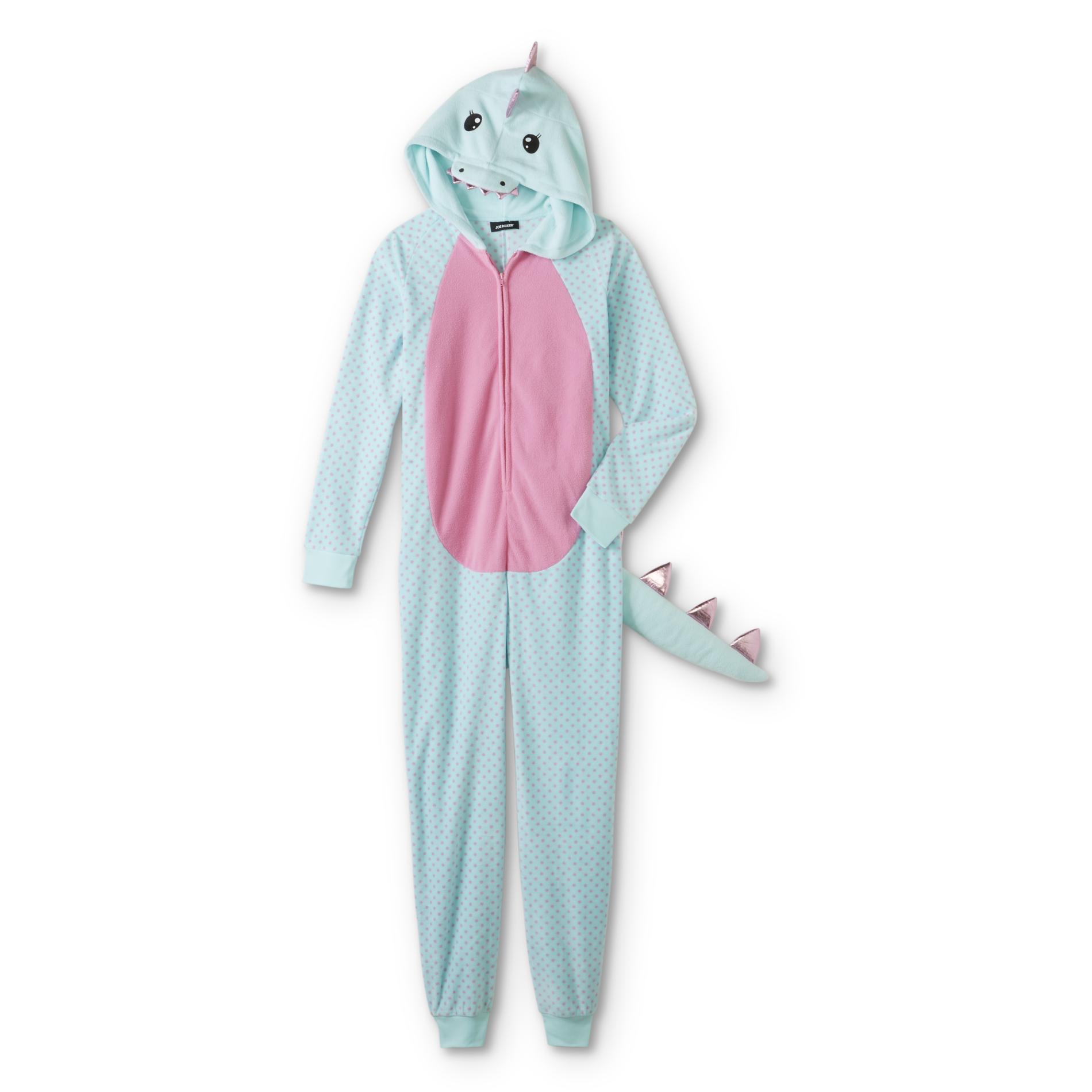 Joe Boxer Women’s Hooded One-Piece Pajamas - Dragon, Size: Small, Blue Light Joe Boxer Women’s Hooded One-Piece Pajamas - Dragon, Size: Small, Blue Light