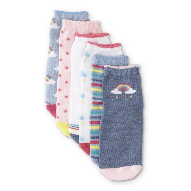 Toddler Girls' 6Pairs Crew Socks Assortment