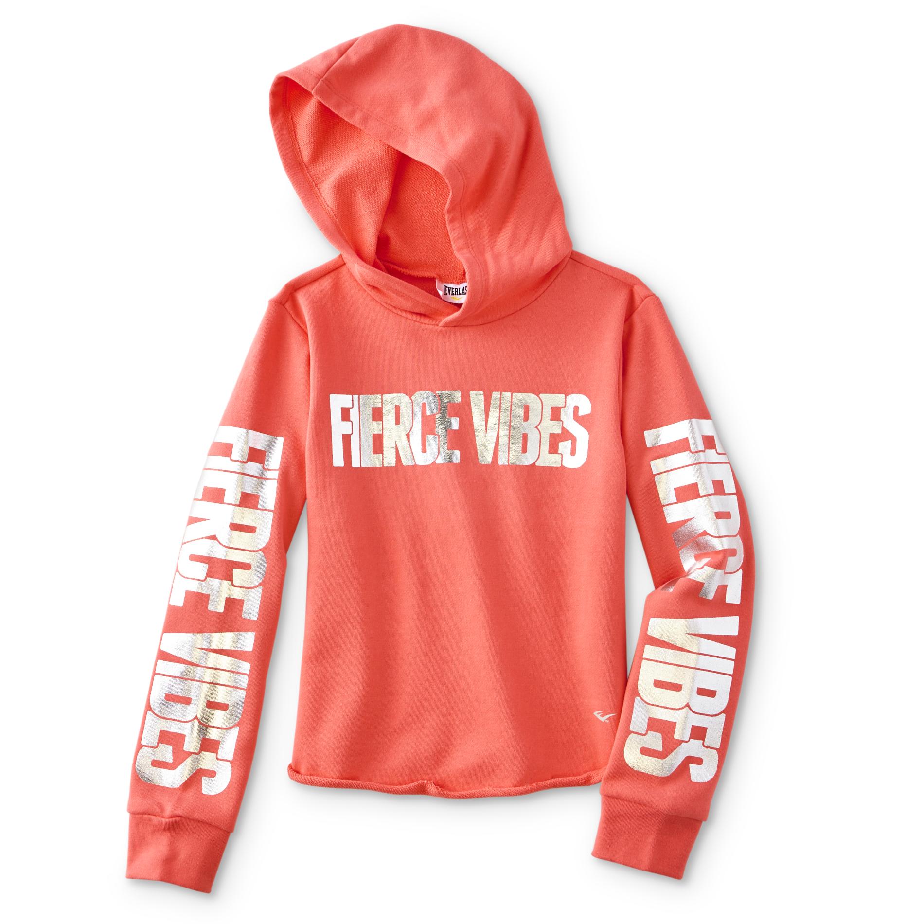 Everlast Girls Cropped Athletic Hoodie - Fierce Vibes -6900