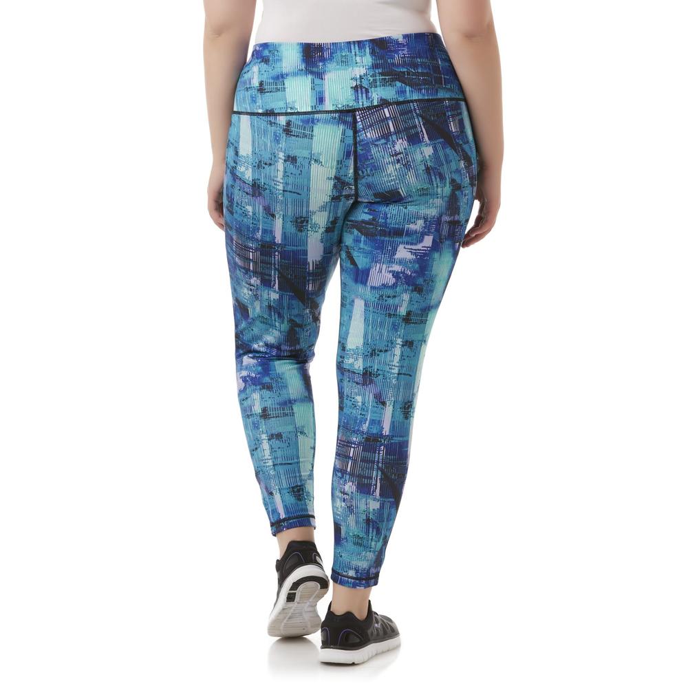Simply Emma Women's Plus Performance Leggings - Abstract