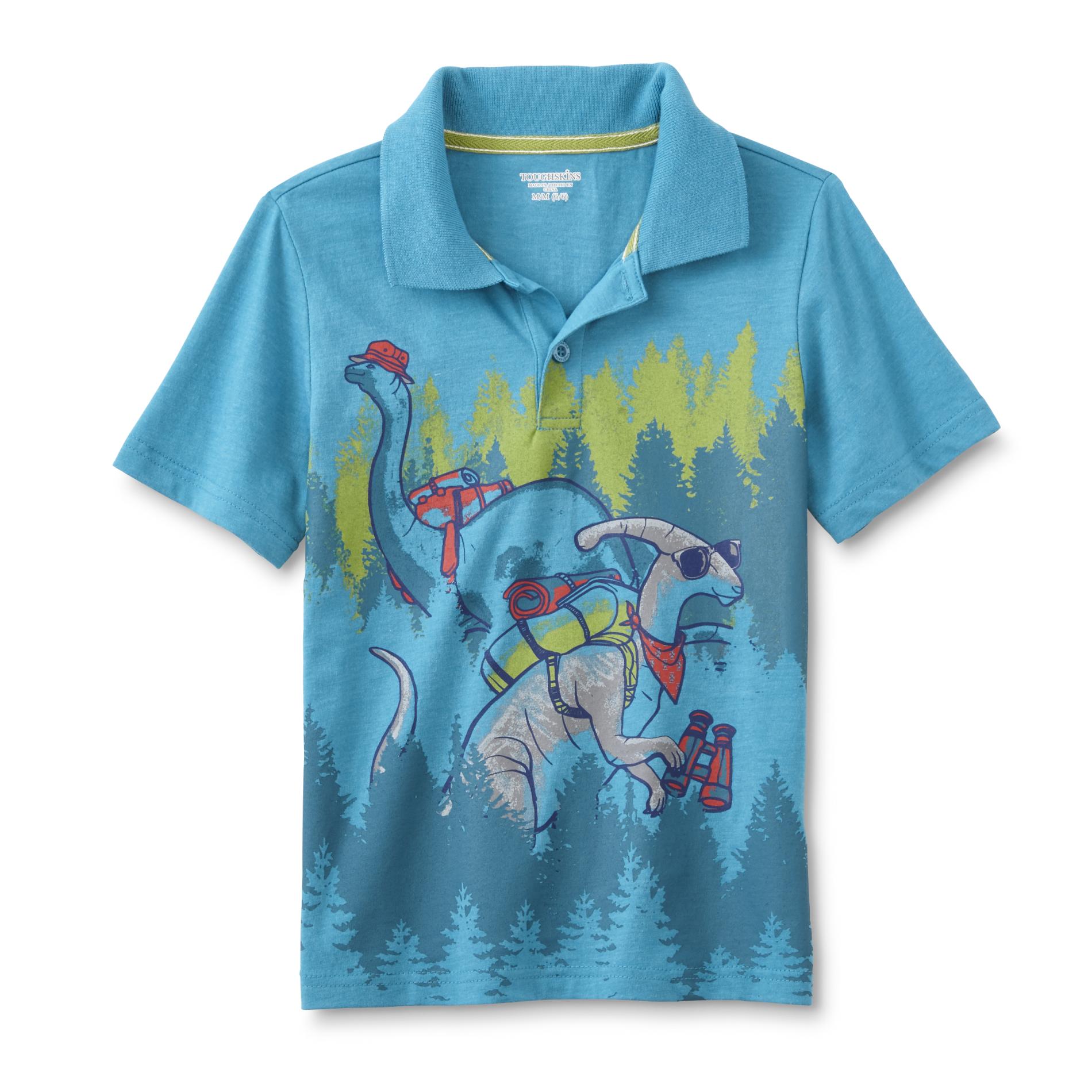Toughskins Boy's Graphic Polo Shirt - Dinosaurs