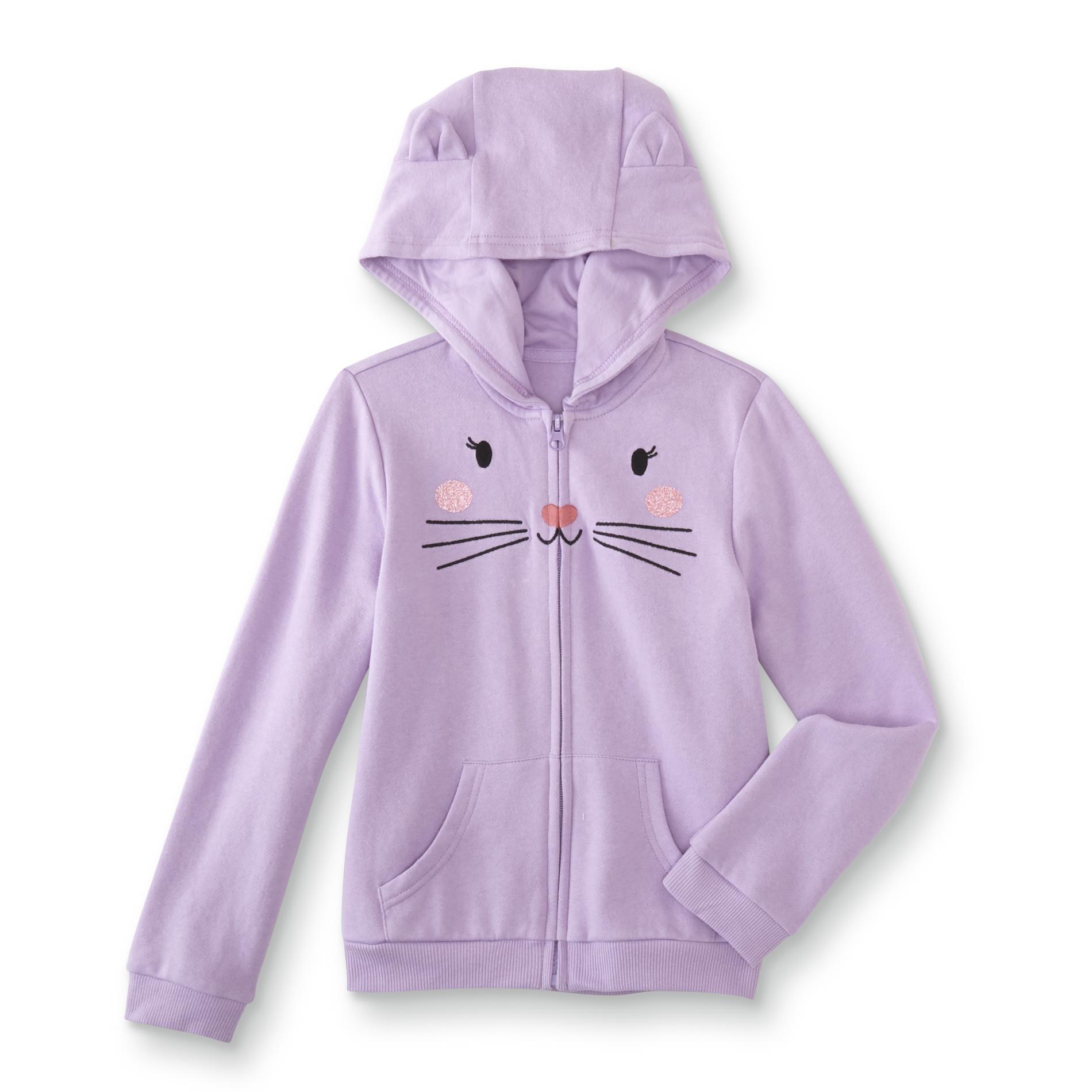 WonderKids Infant & Toddler Girls’ Hoodie Jacket - Cat, Size: 12 months, Purple WonderKids Infant & Toddler Girls’ Hoodie Jacket - Cat, Size: 12 months, Purple