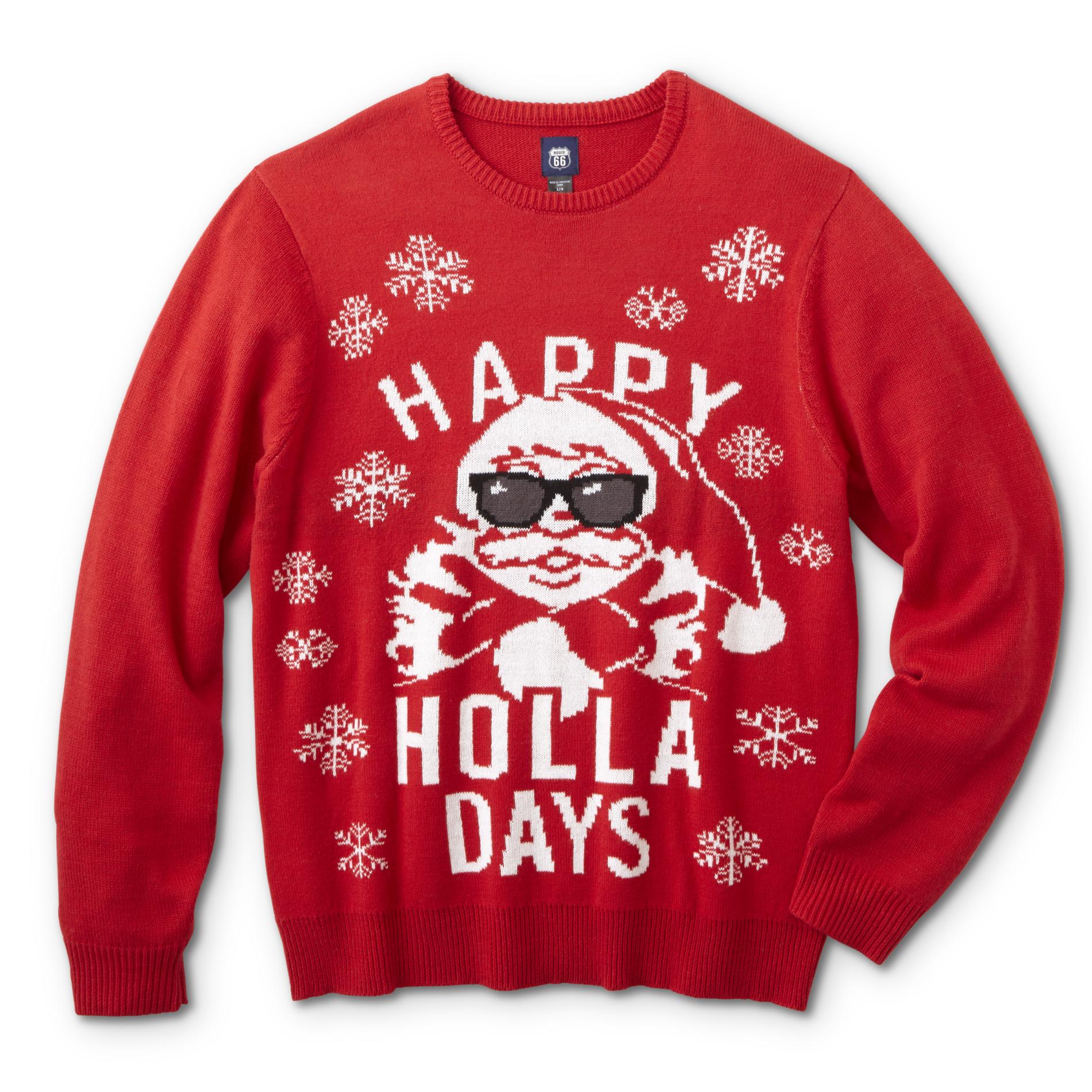 Route 66 Young Men's Christmas Sweater - Happy Holla Days