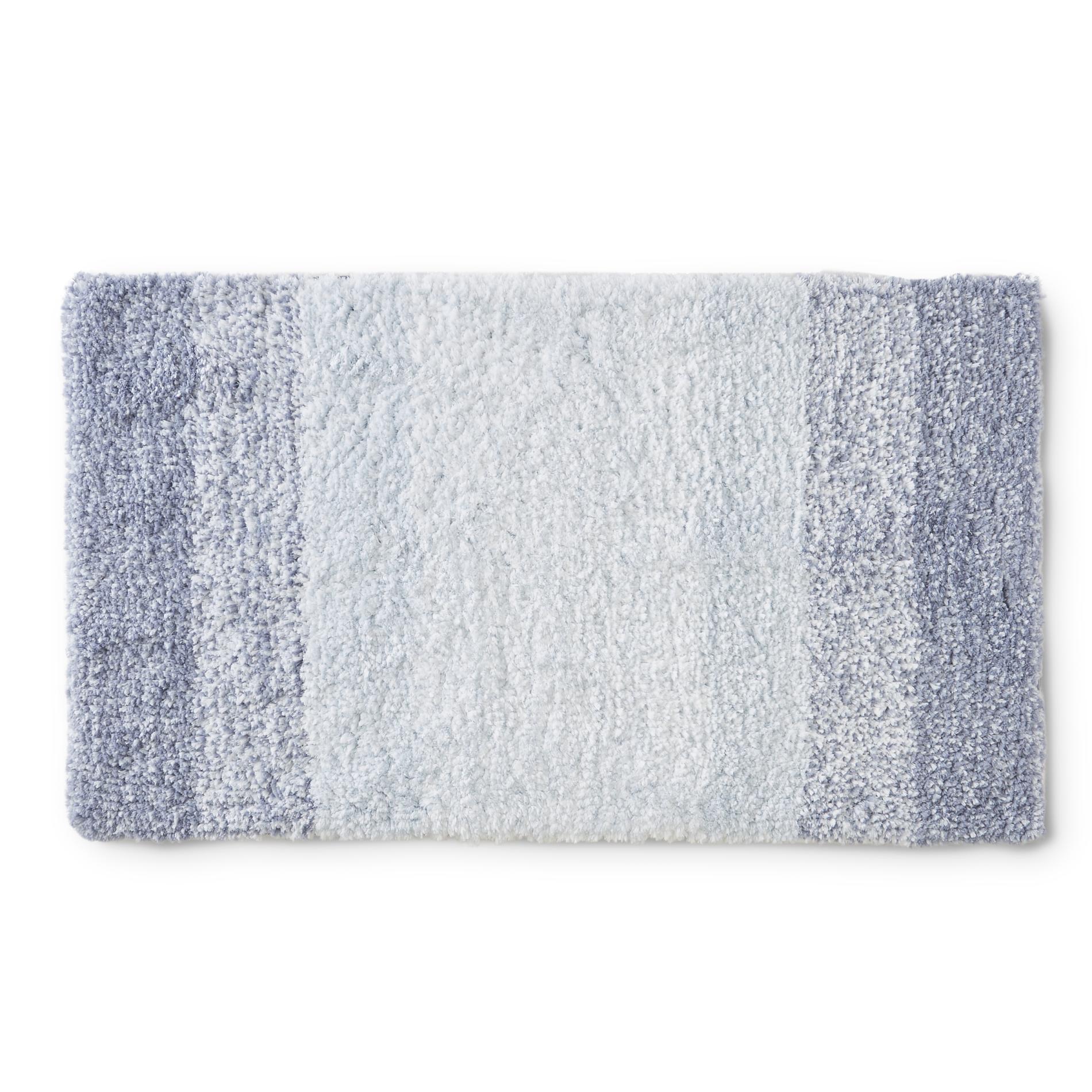Essential Home Plush Bath Mat - Gradient, Blue Essential Home Plush Bath Mat - Gradient, Blue