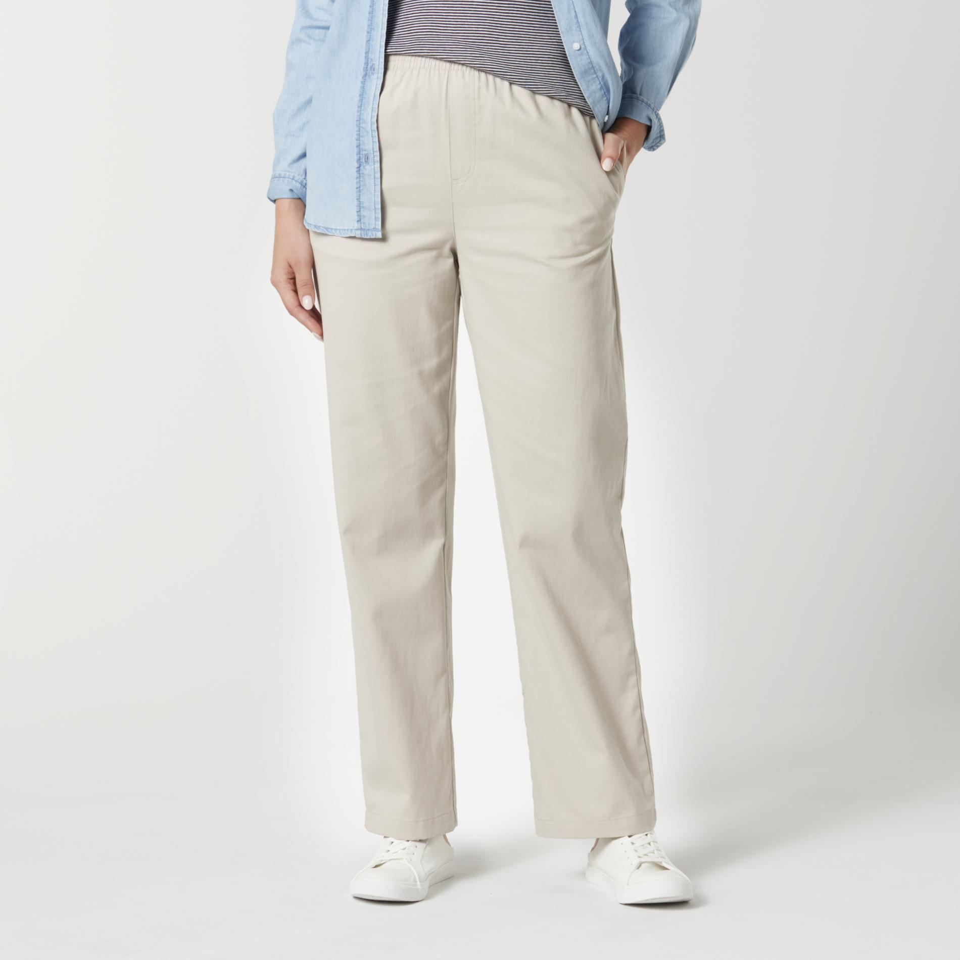 laura scott elastic waist jeans