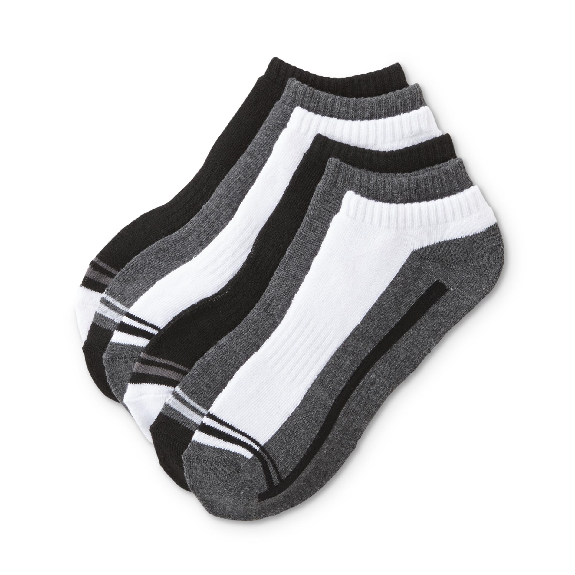 Everlast&reg; Men's 6-Pairs Athletic Arch Support No-Show Socks - Striped