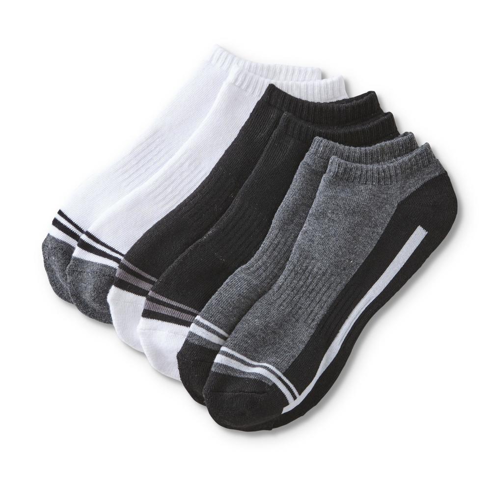 Athletech Men's 6-Pairs No-Show Athletic Socks - Striped & Colorblock