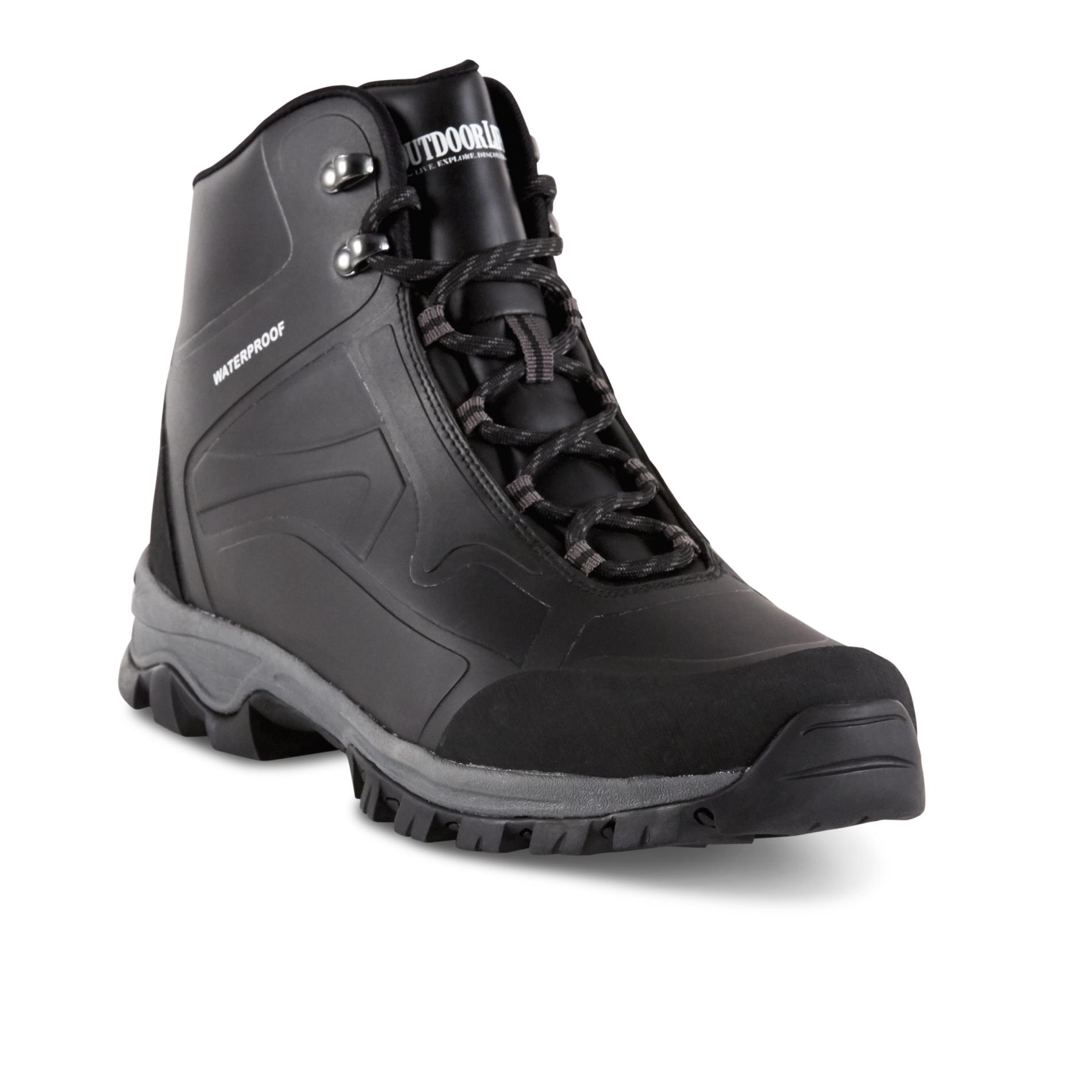 Outdoor Life Men's Jasper Waterproof Hiking Boot - Black ...