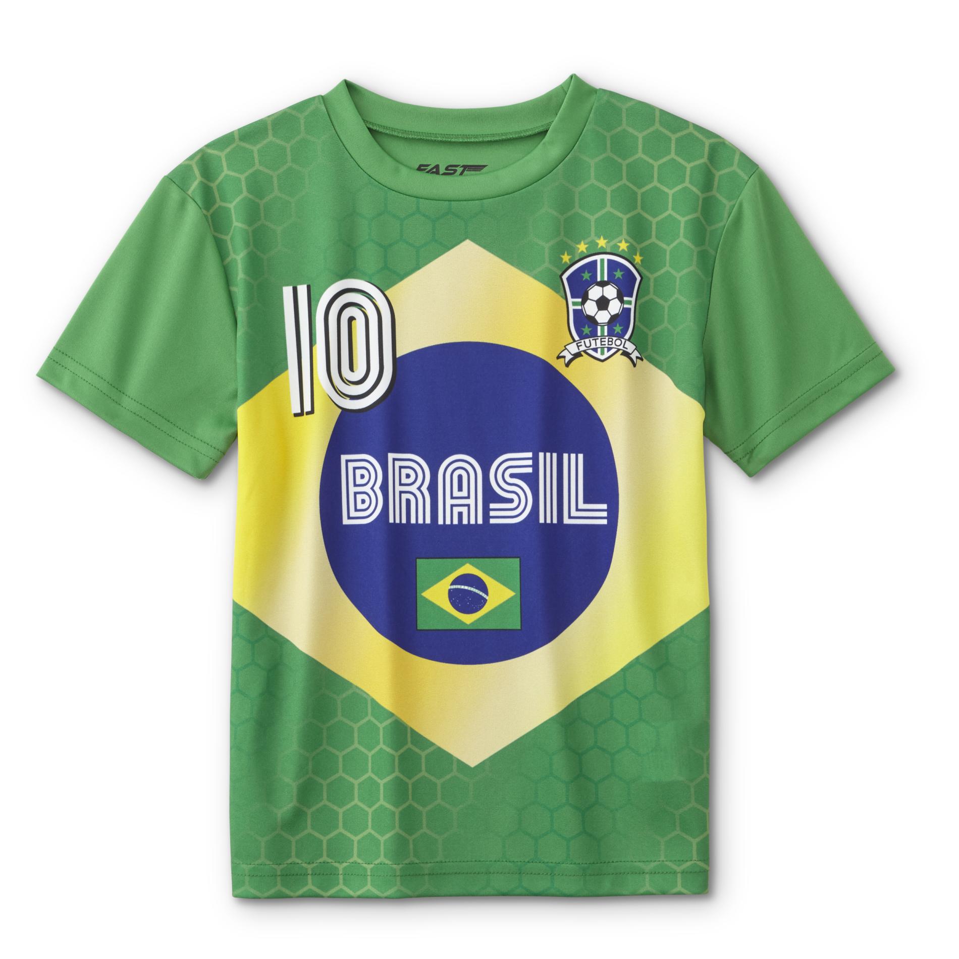 Boys' Soccer Jersey - Brazil