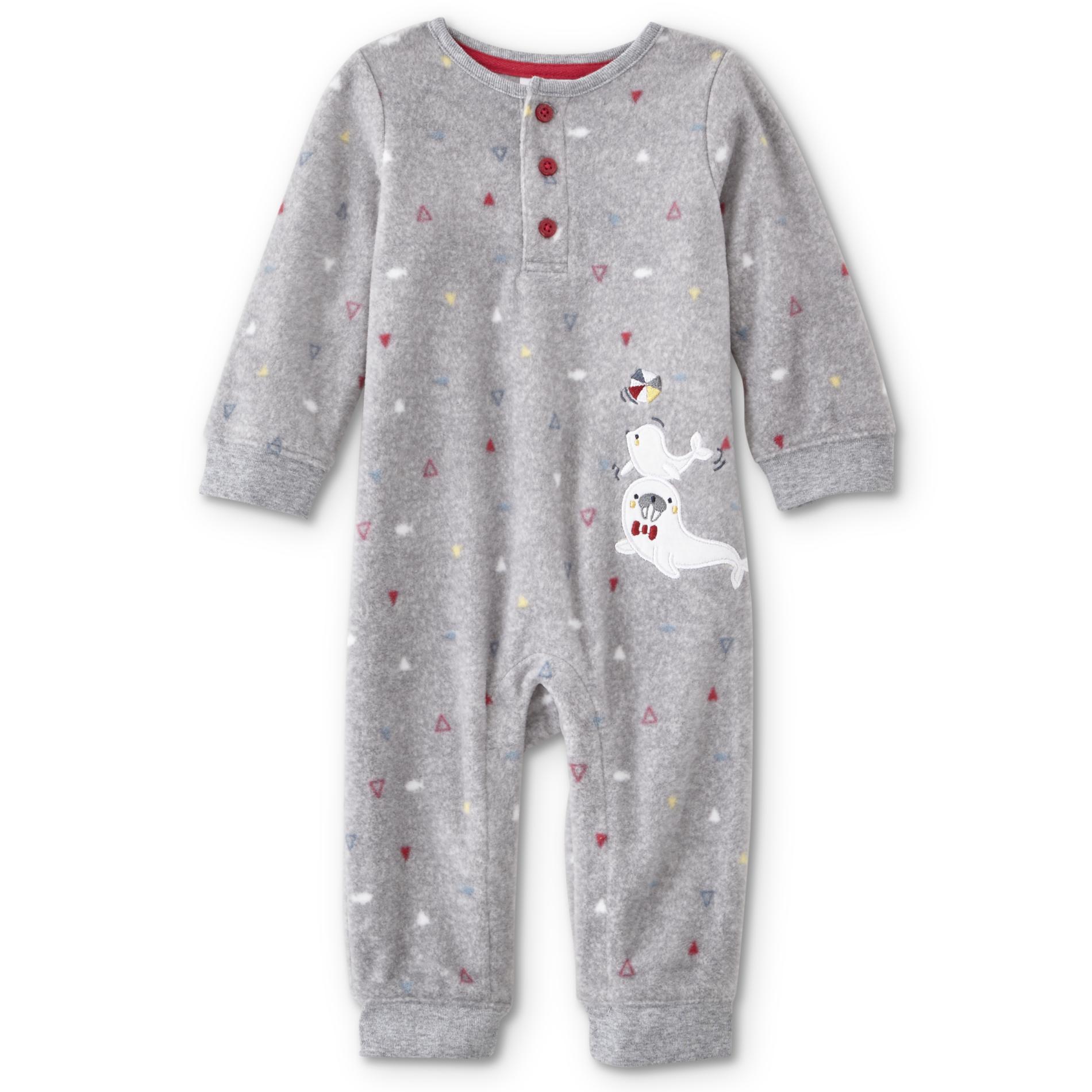 Little Wonders Infant Boys' Fleece Sleeper Pajamas - Walrus