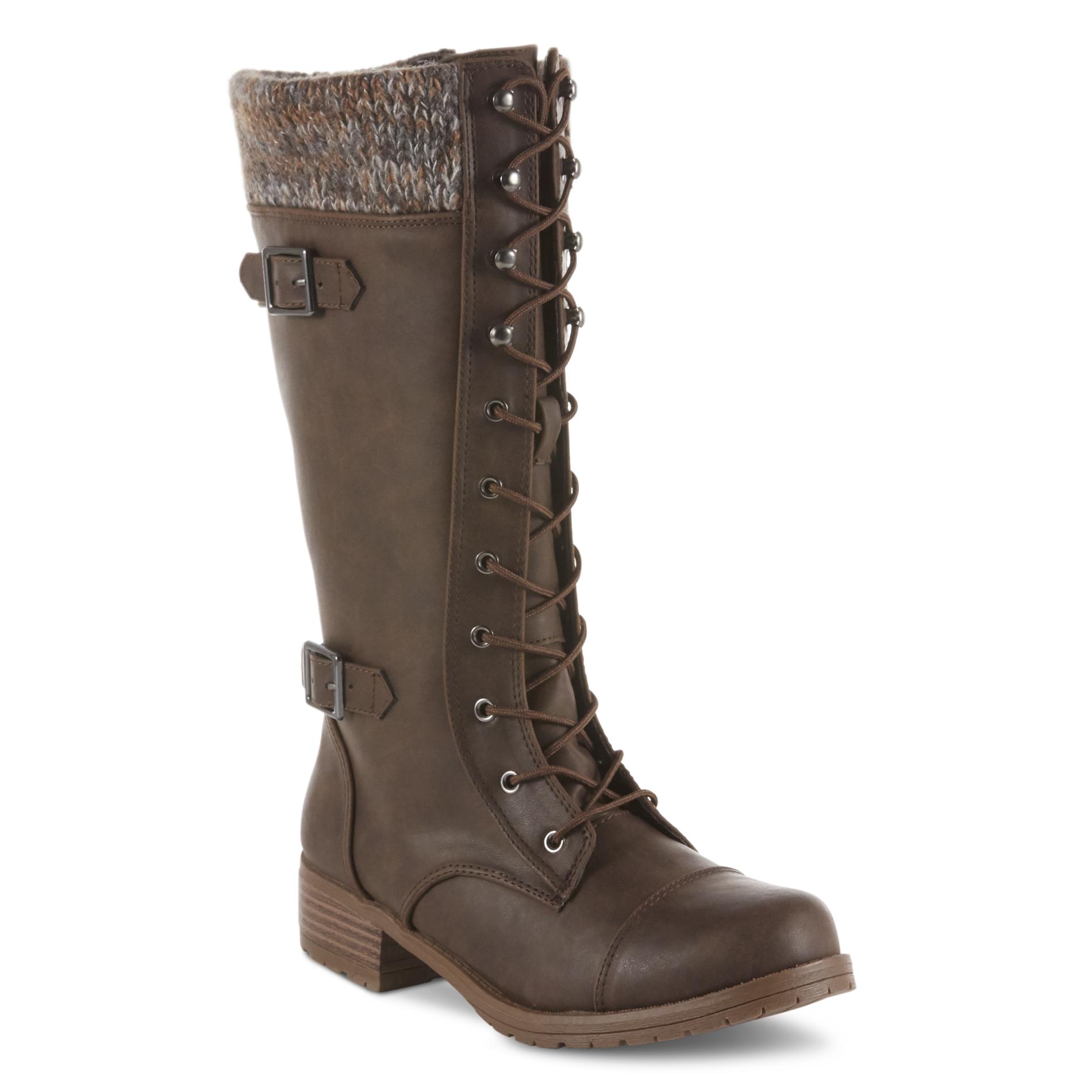 Route 66 Juniors' Darby Knee-High Fashion Boot - Brown