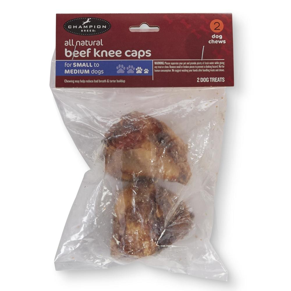 Champion Breed All Natural Beef Knee Cap Dog Treat