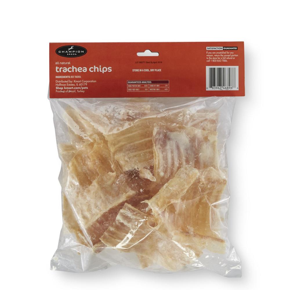 Champion Breed All Natural Beef Trachea Chip Dog Treats