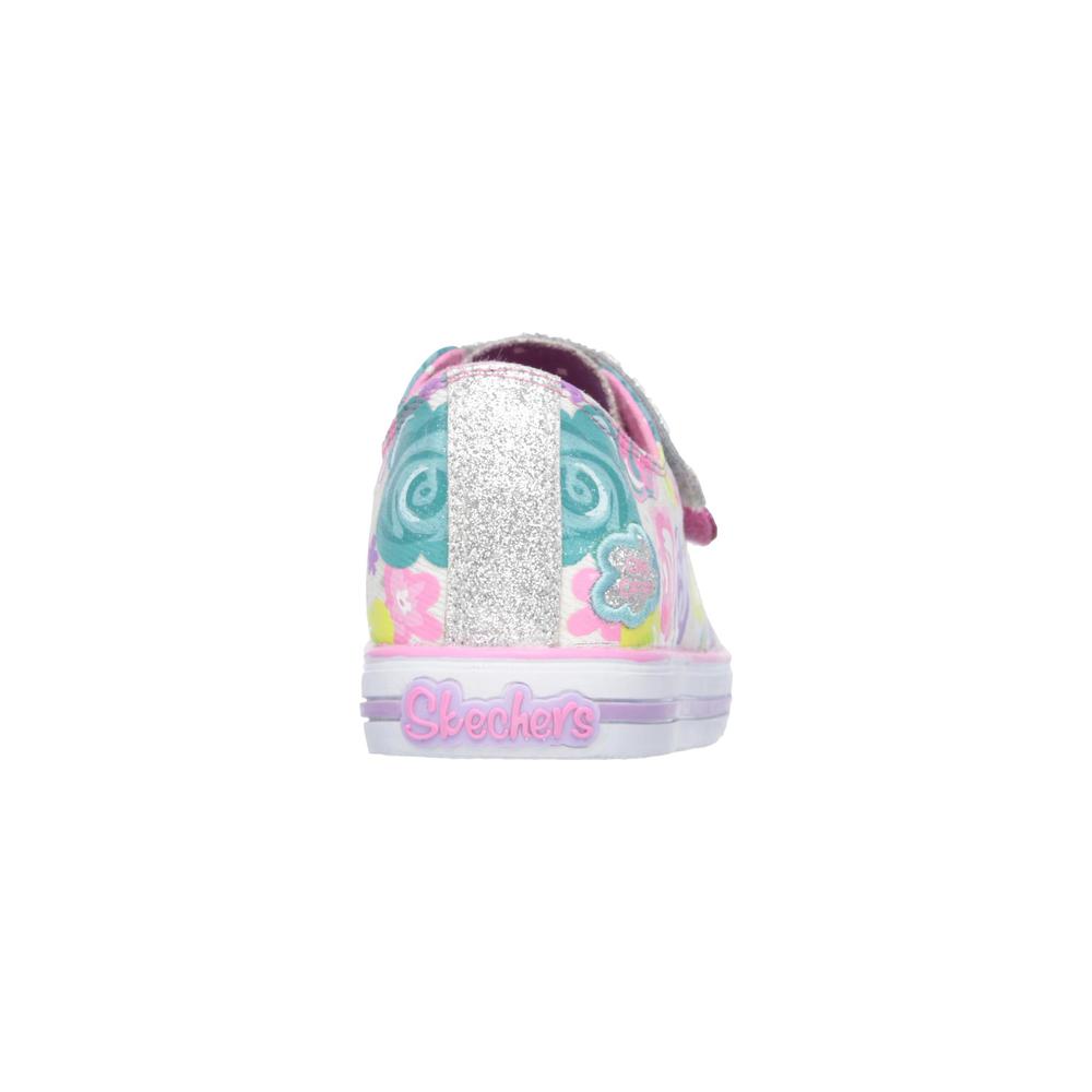 Skechers Girl's Twinkle Toes Chit Chat Glamour Galore Light-Up Sneaker