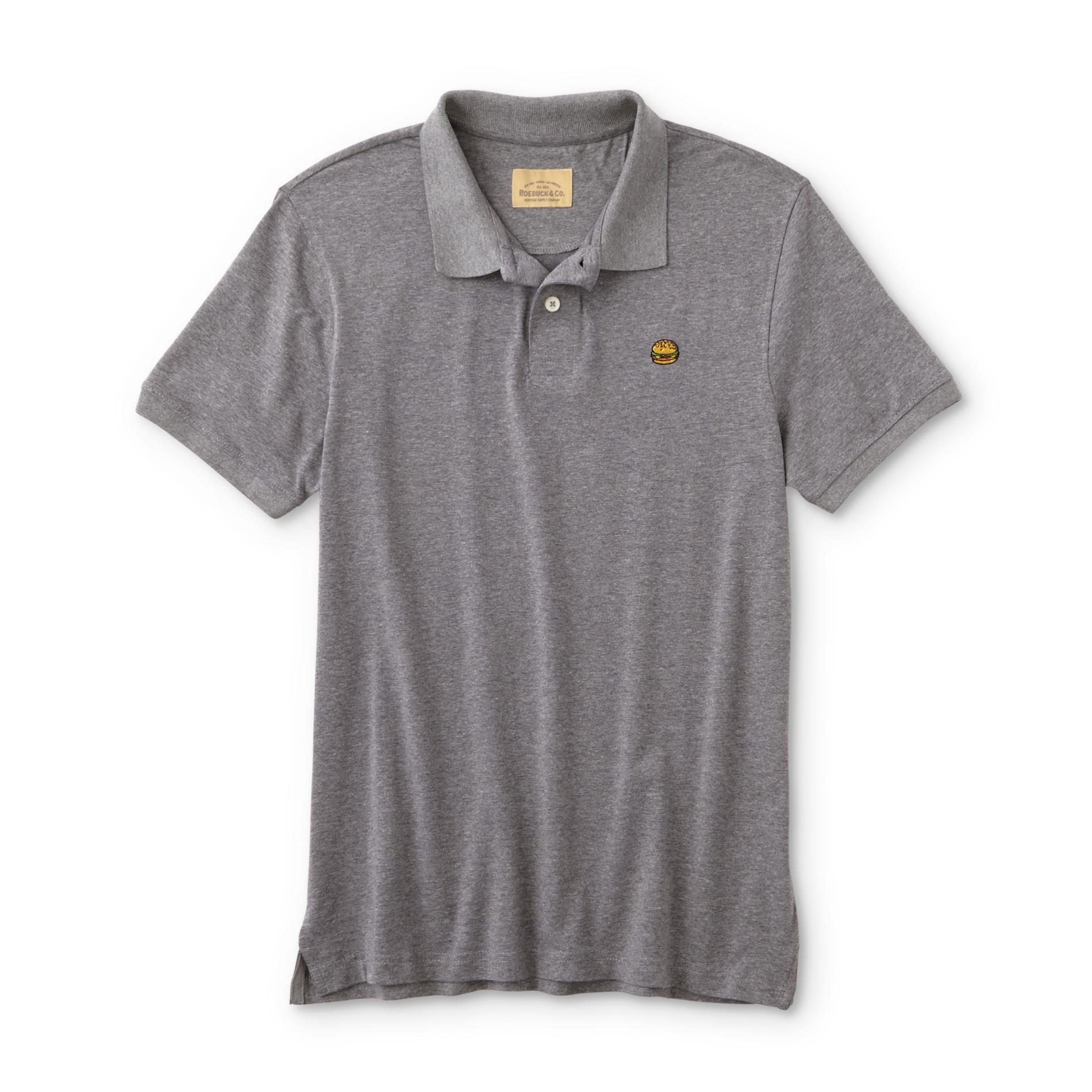 Roebuck & Co. Young Men's Embroidered Polo Shirt - Burger