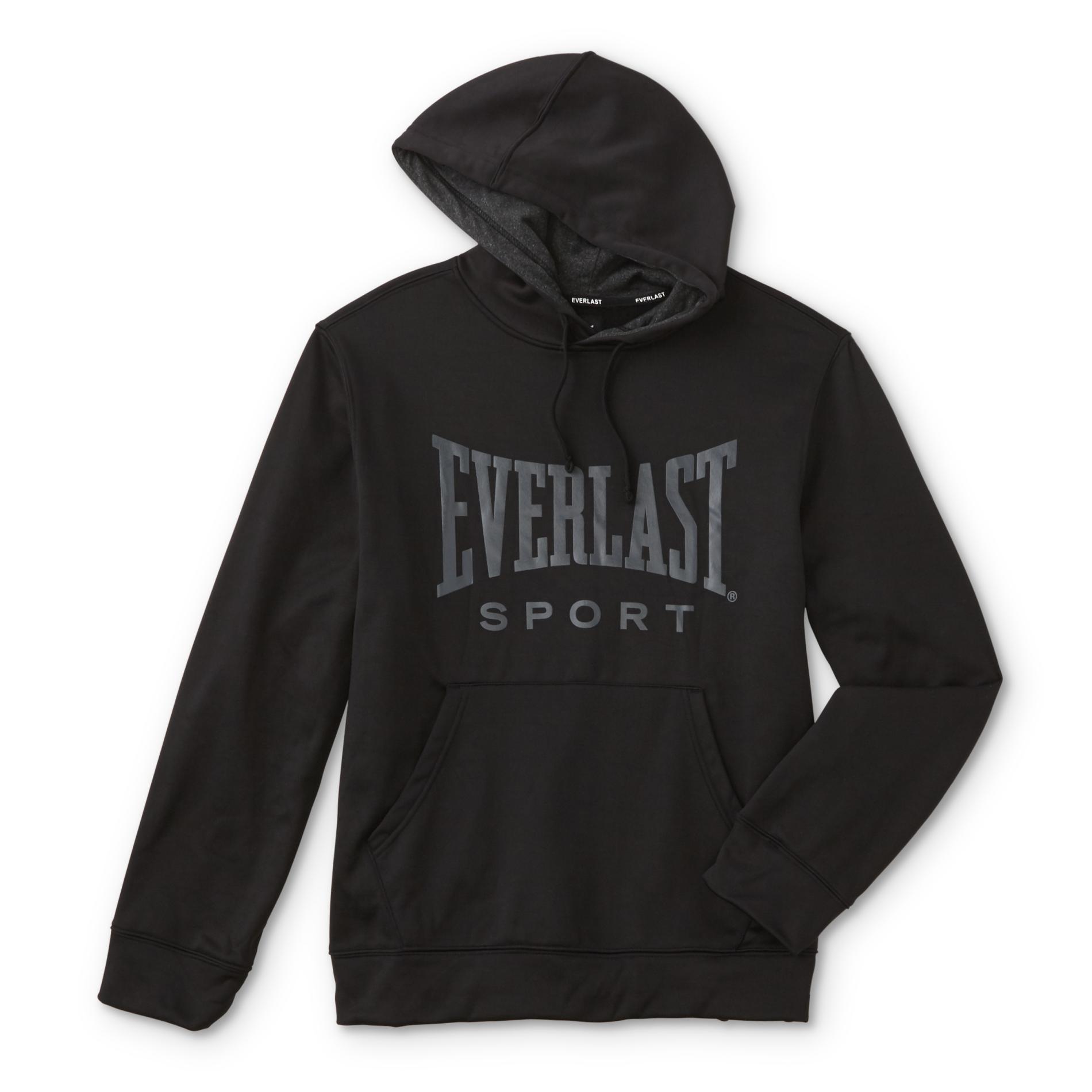 everlast fleece zip logo hoody mens