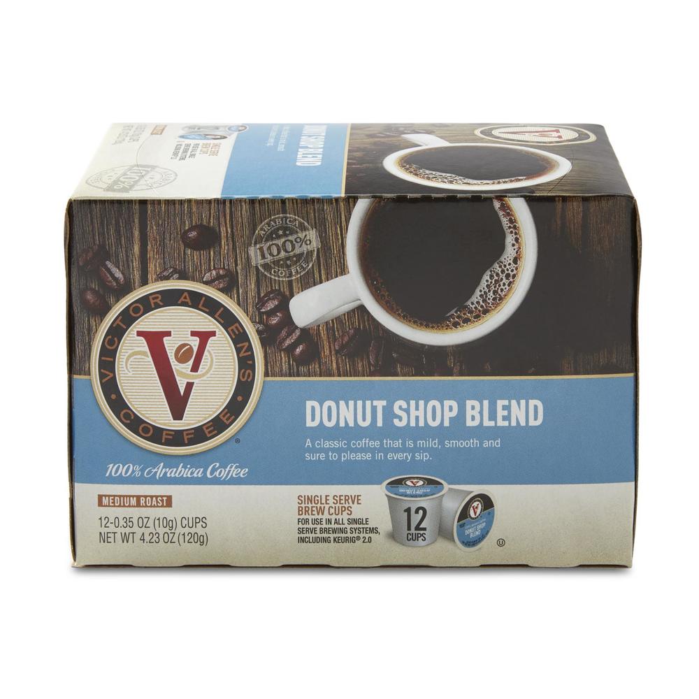 Victor Allen 12-Pack Donut Shop Single Serve Brew Cups