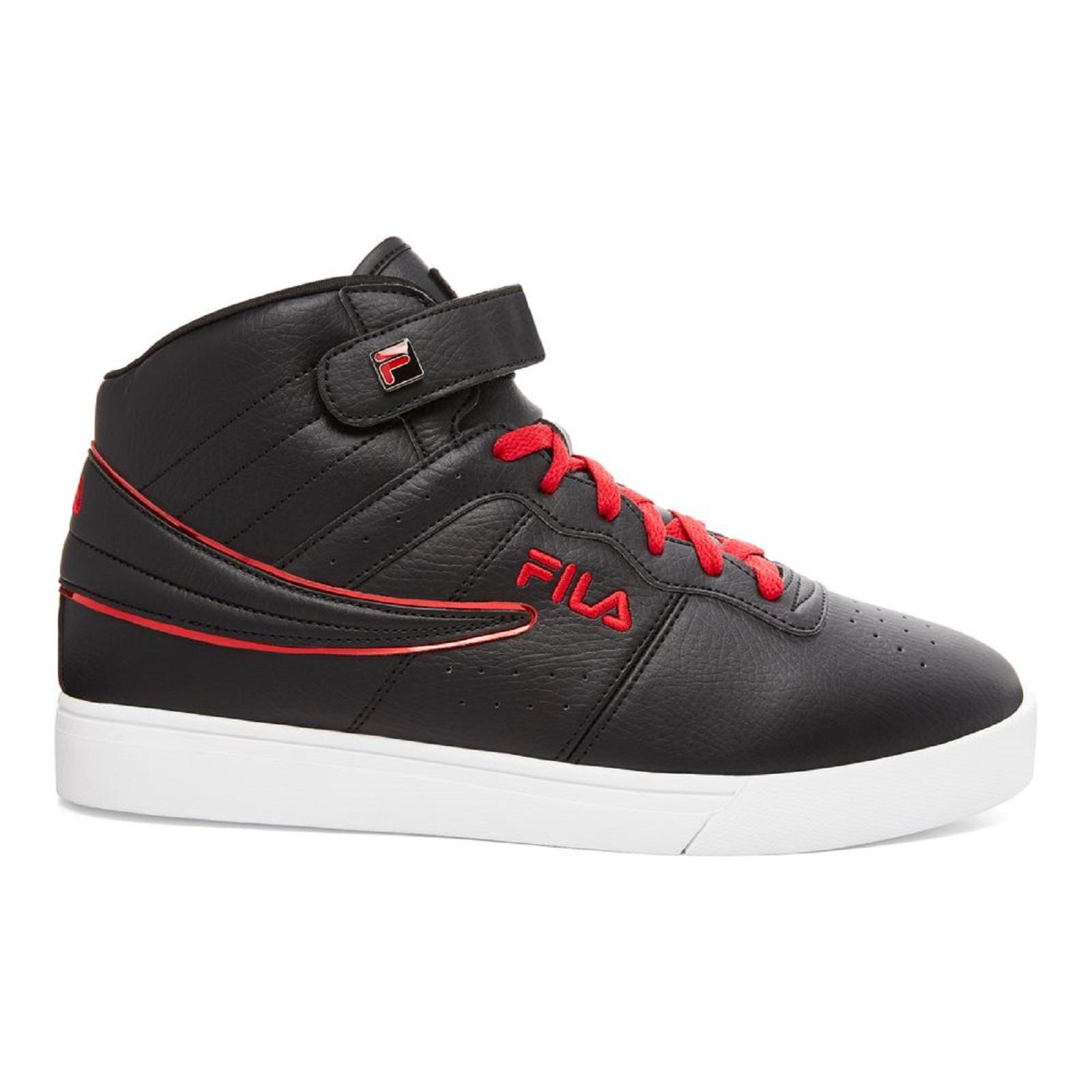 Fila Men's Vulc 13 Mid-Top Sneaker - Black/Red