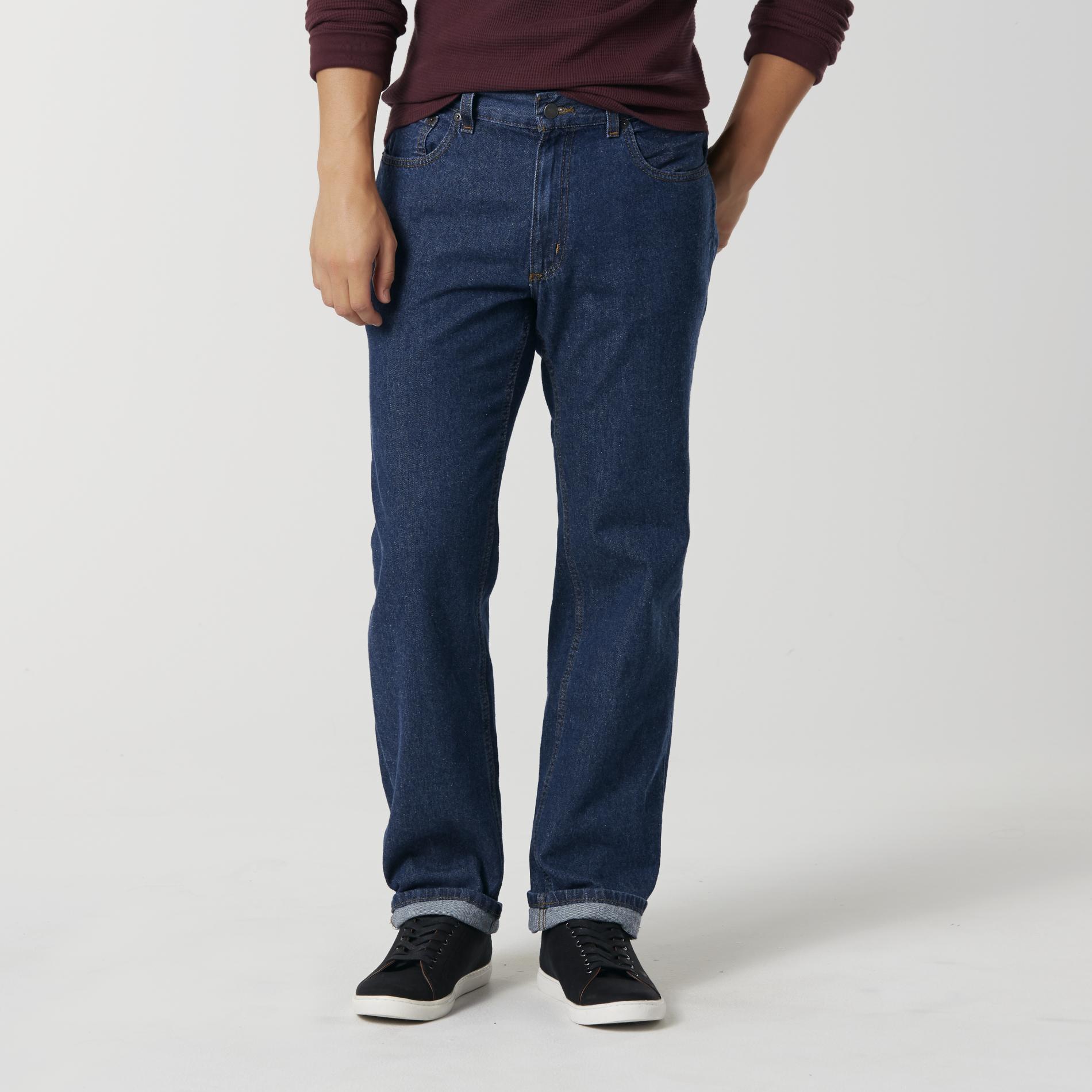 men's relaxed fit blue jeans