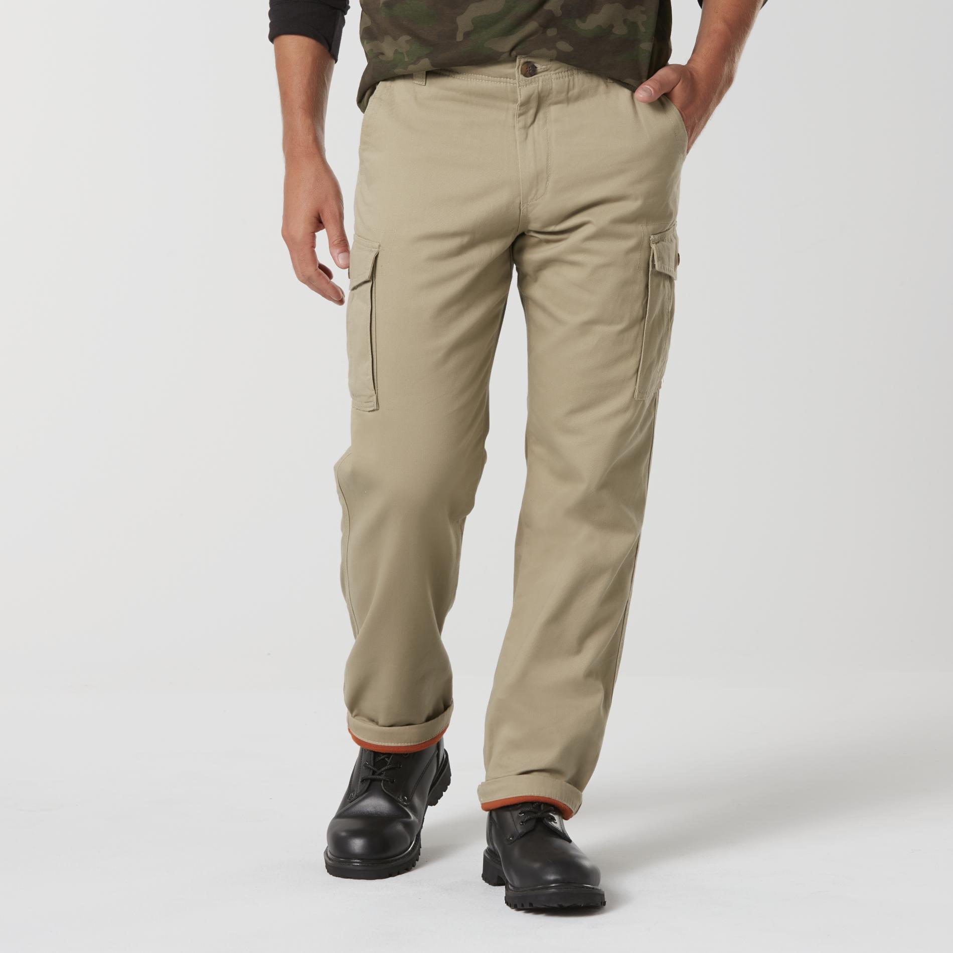 Northwest Territory Men's Fleece-Lined Cargo Pants | Shop Your Way ...