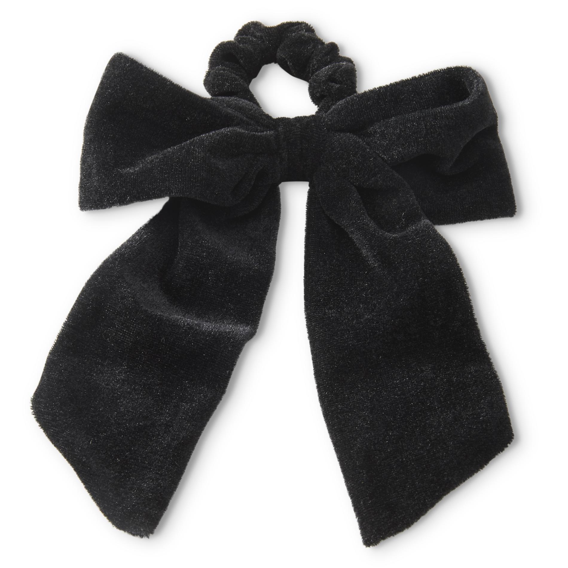 Special Editions Special Edition Girls' Oversized Velour Bow Hair Tie, Size: One size, Black Special Editions Special Edition Girls' Oversized Velour Bow Hair Tie, Size: One size, Black