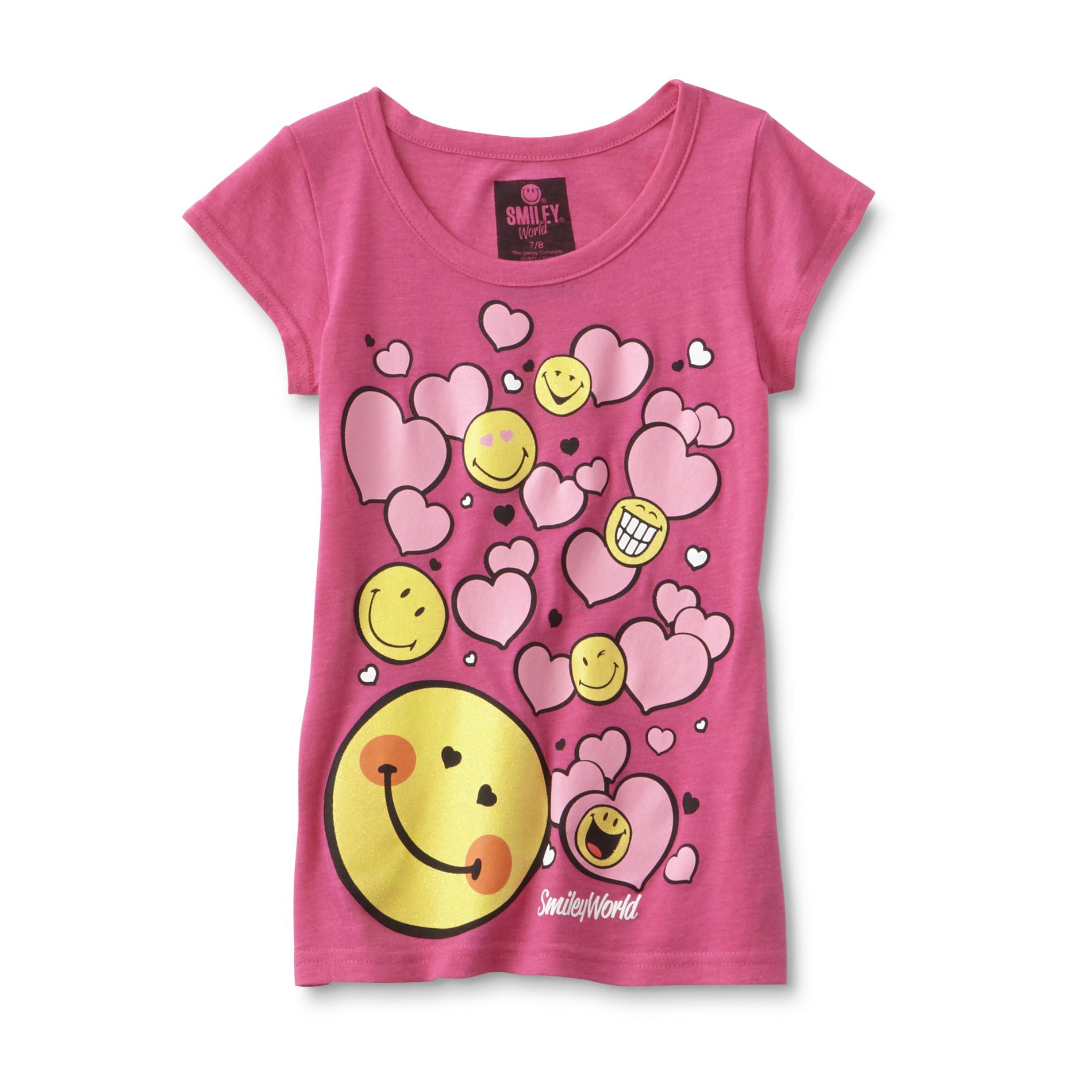 Girl's Graphic T-Shirt - Hearts