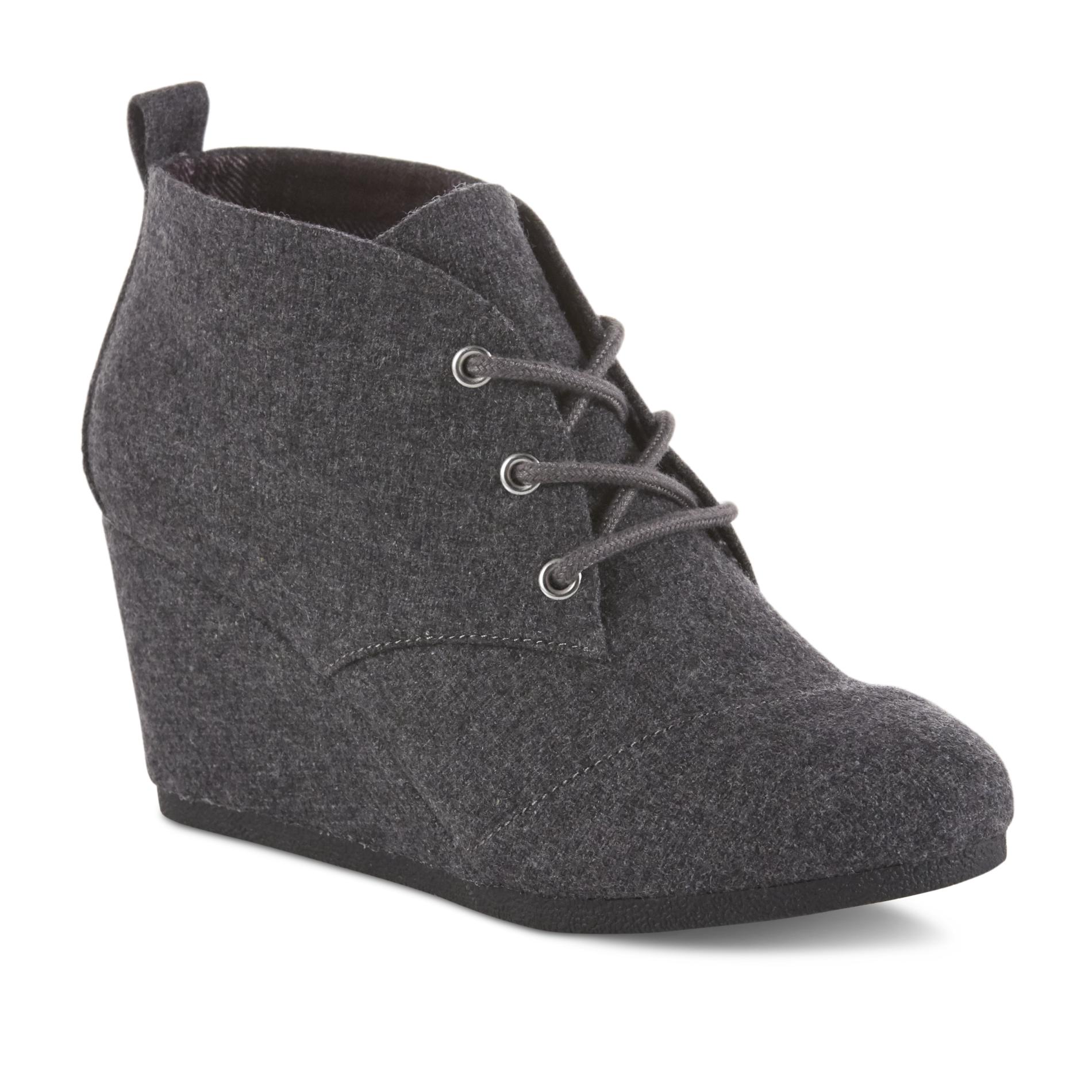 ofelia wedge lace up bootie