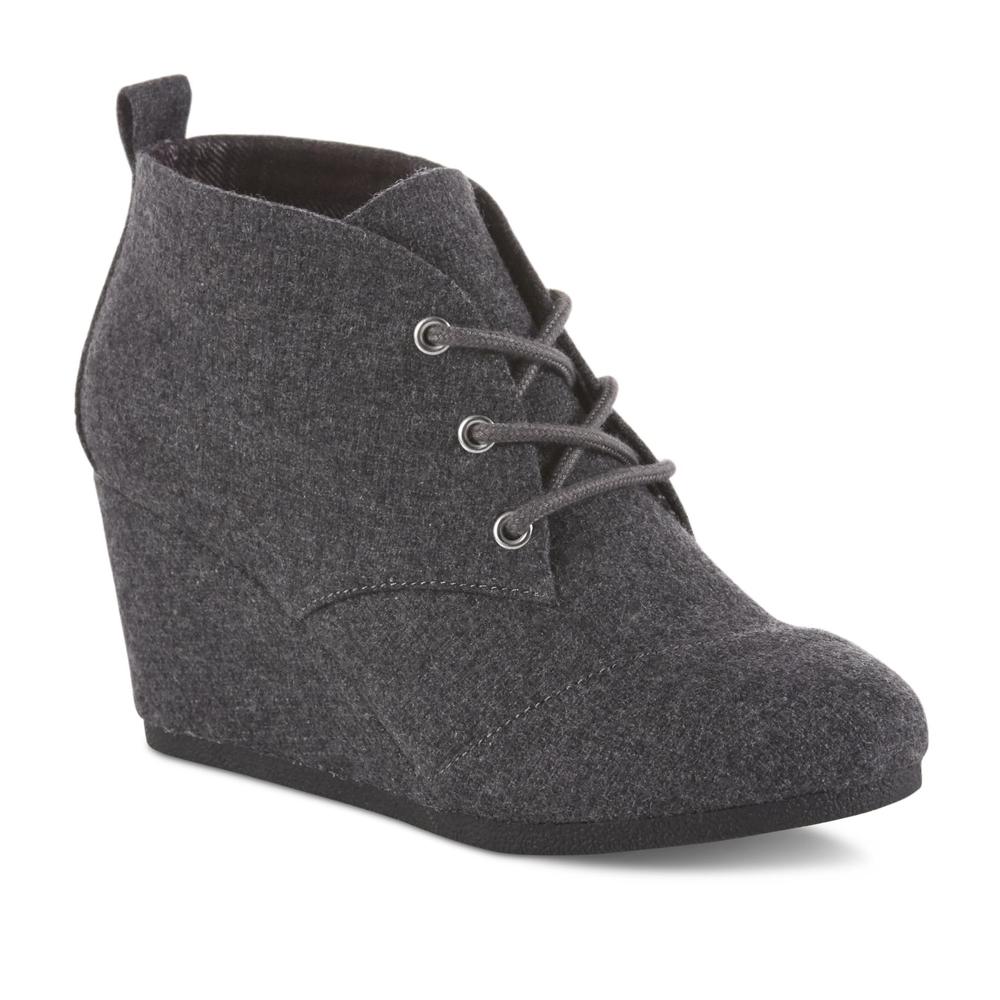 Simply Styled Women's Ophelia Wedge Bootie - Charcoal/Gray