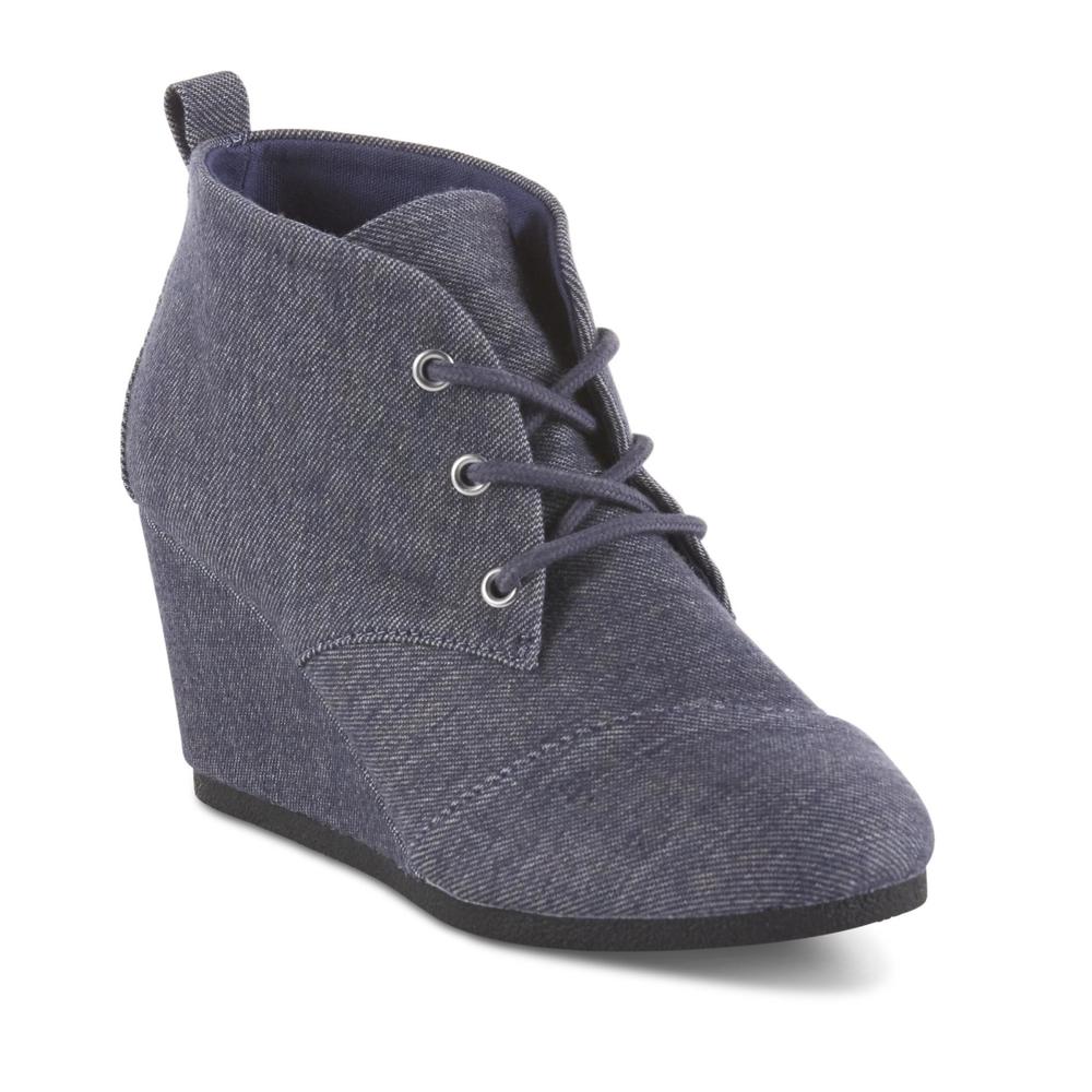Simply Styled Women's Ophelia Wedge Bootie - Navy