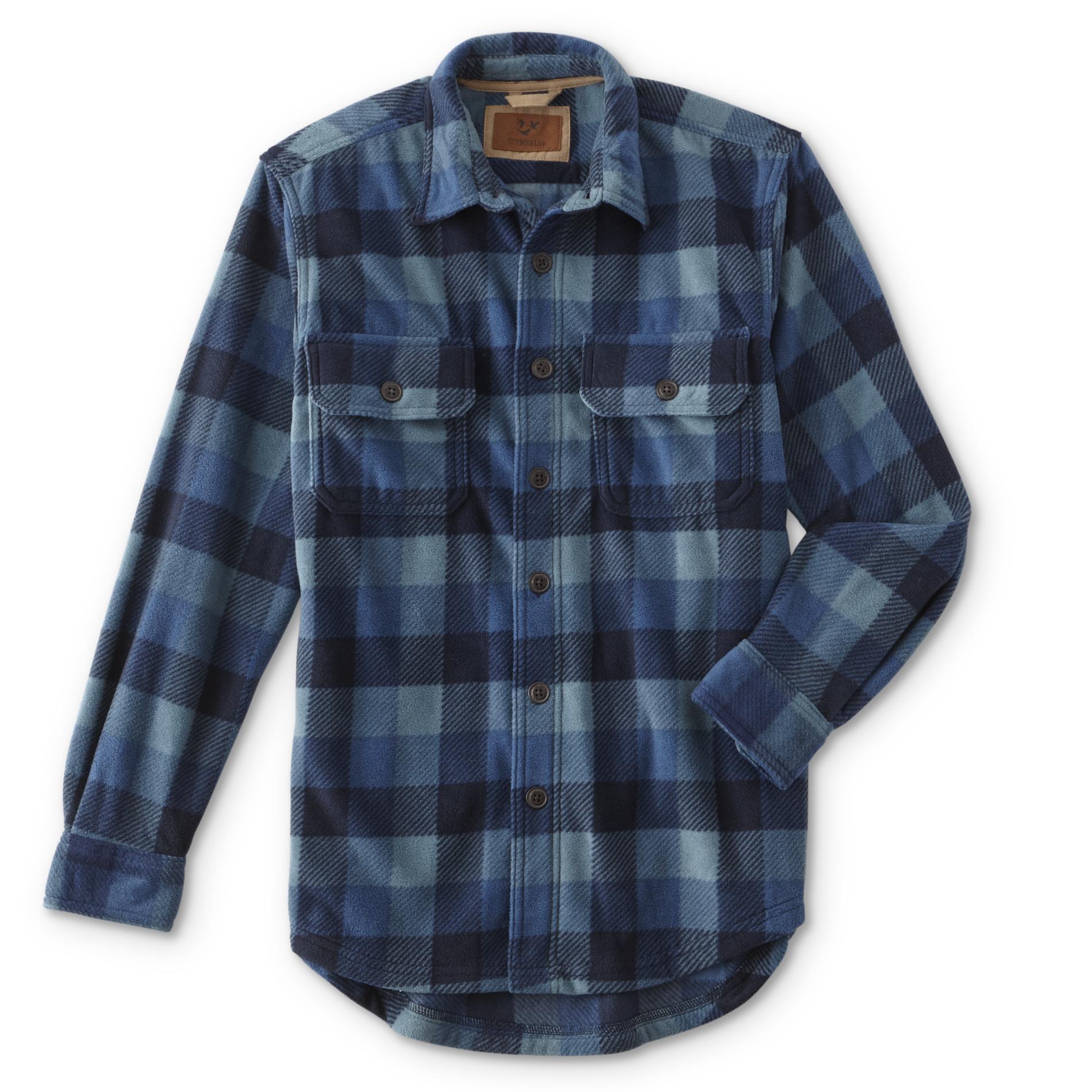Outdoor Life&reg; Men's Fleece Shirt Jacket - Plaid