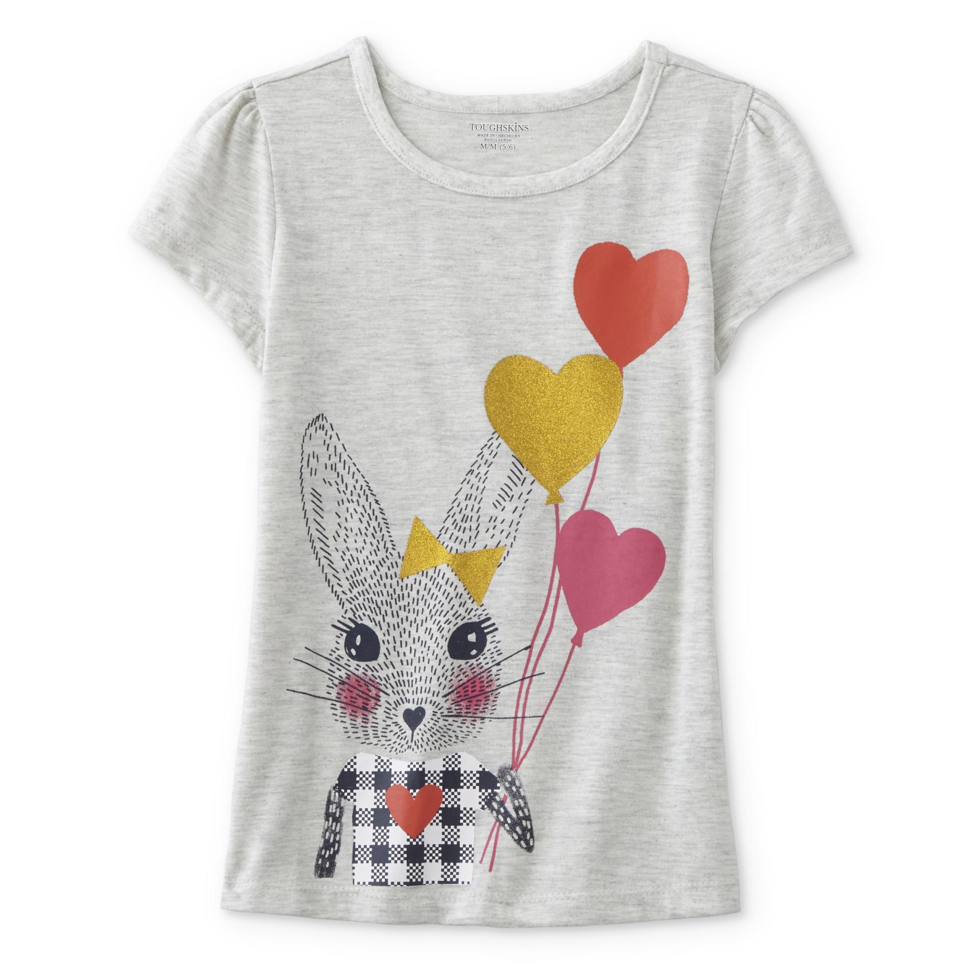 Toughskins Toddler Girls' Graphic T-Shirt - Bunny