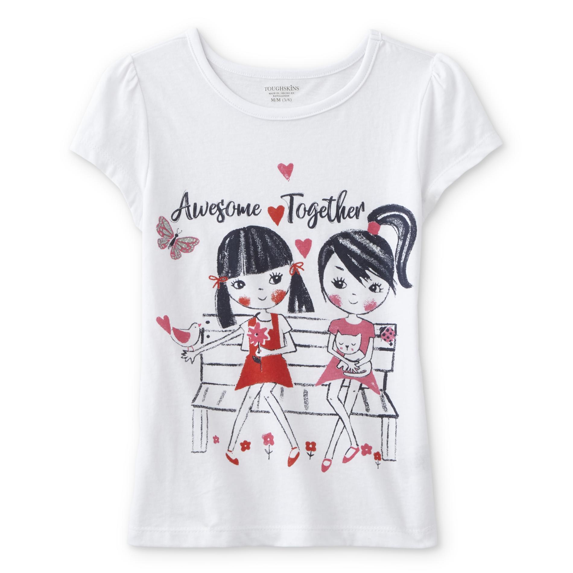 Toughskins Infant & Toddler Girls' Graphic T-Shirt - Awesome Together