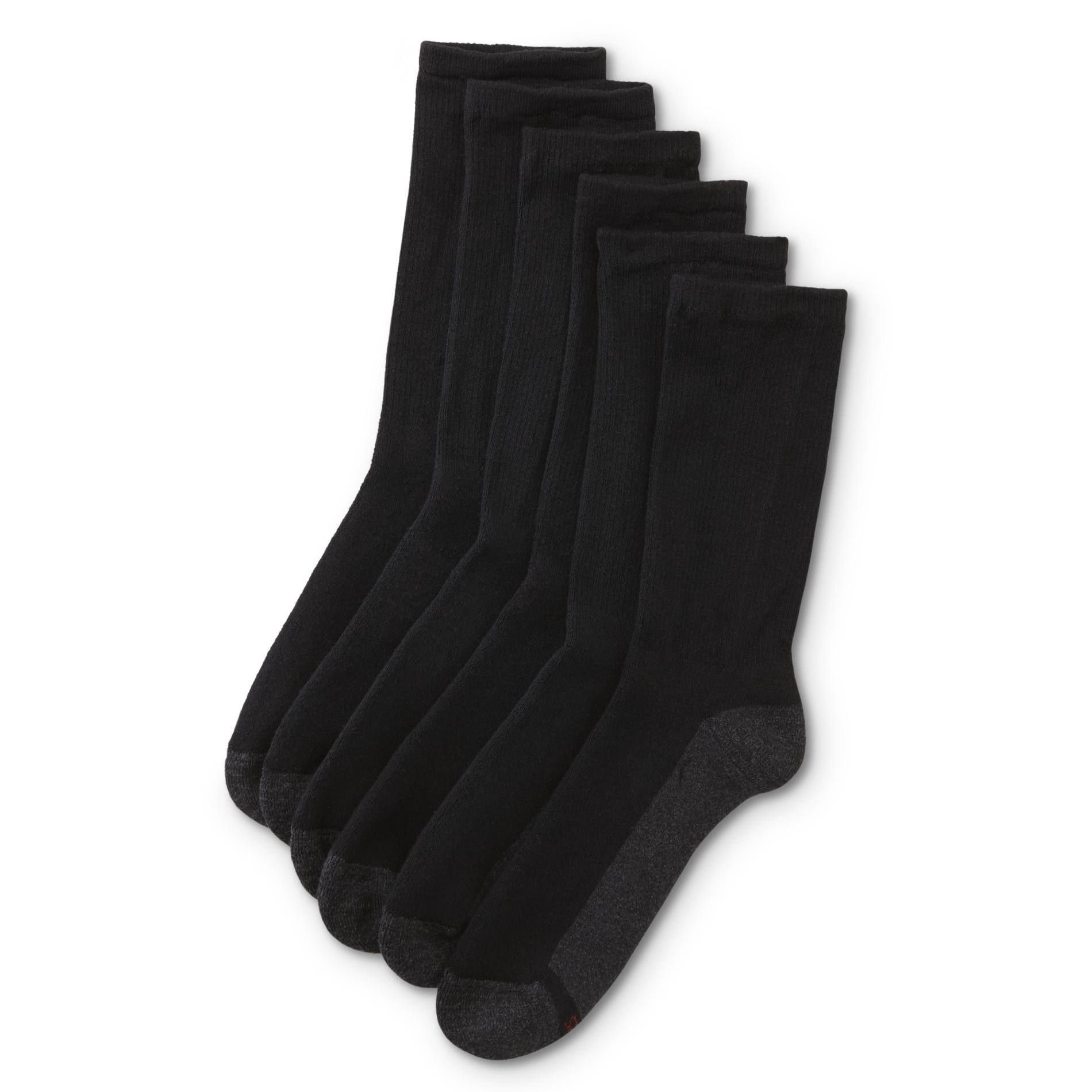 Hanes Men's 6-Pairs ComfortBlend Crew Socks